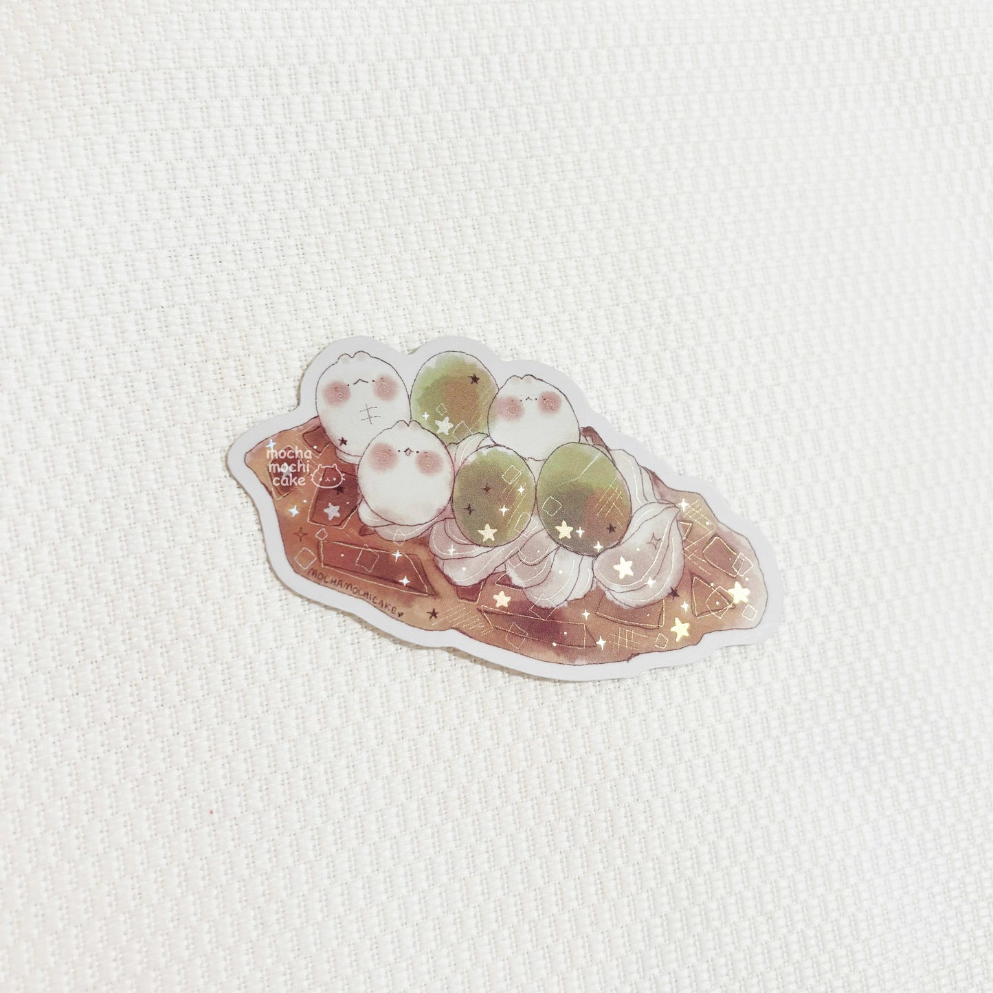 Grape Croffle Vinyl Sticker