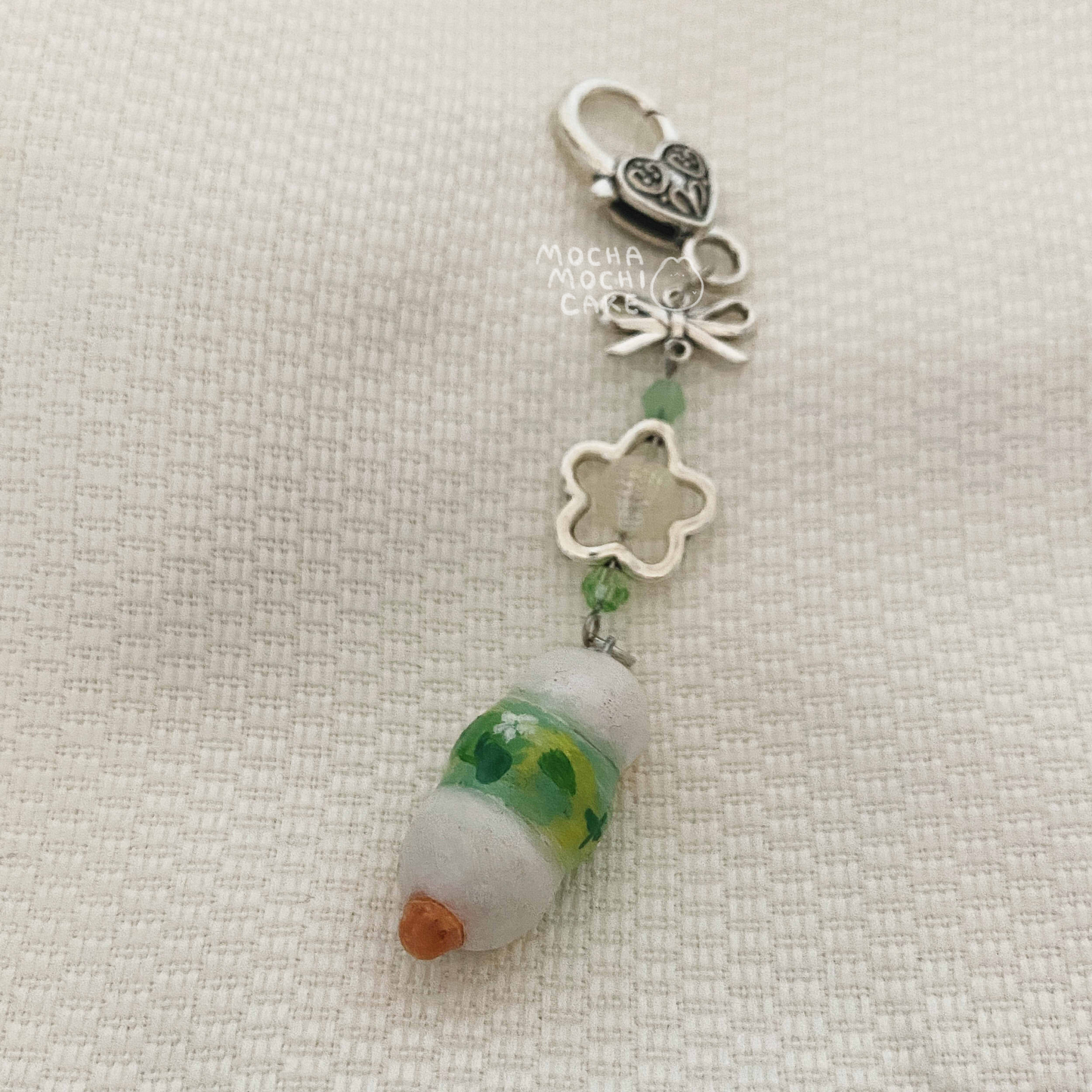 Grape Tanghulu Polymer Clay Keychain