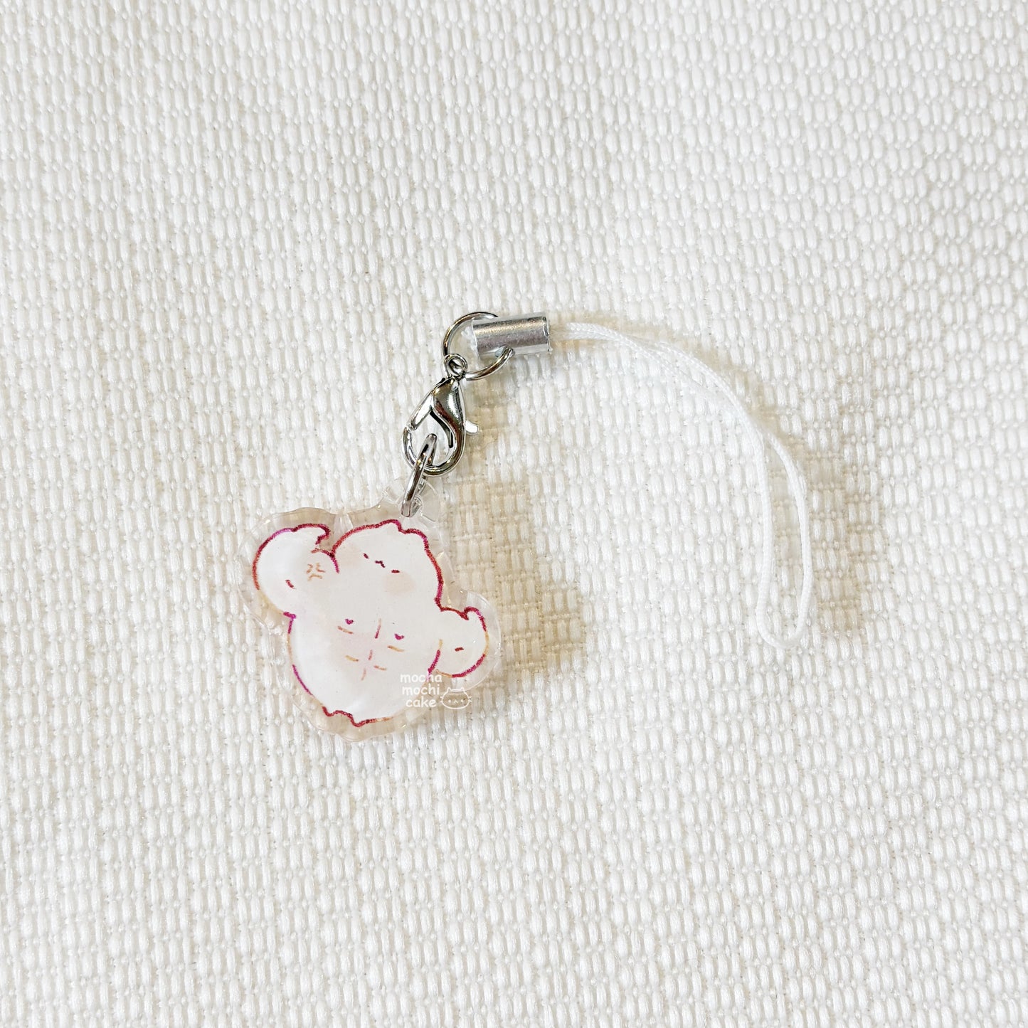 Gym Bro Kitty Phone Charm