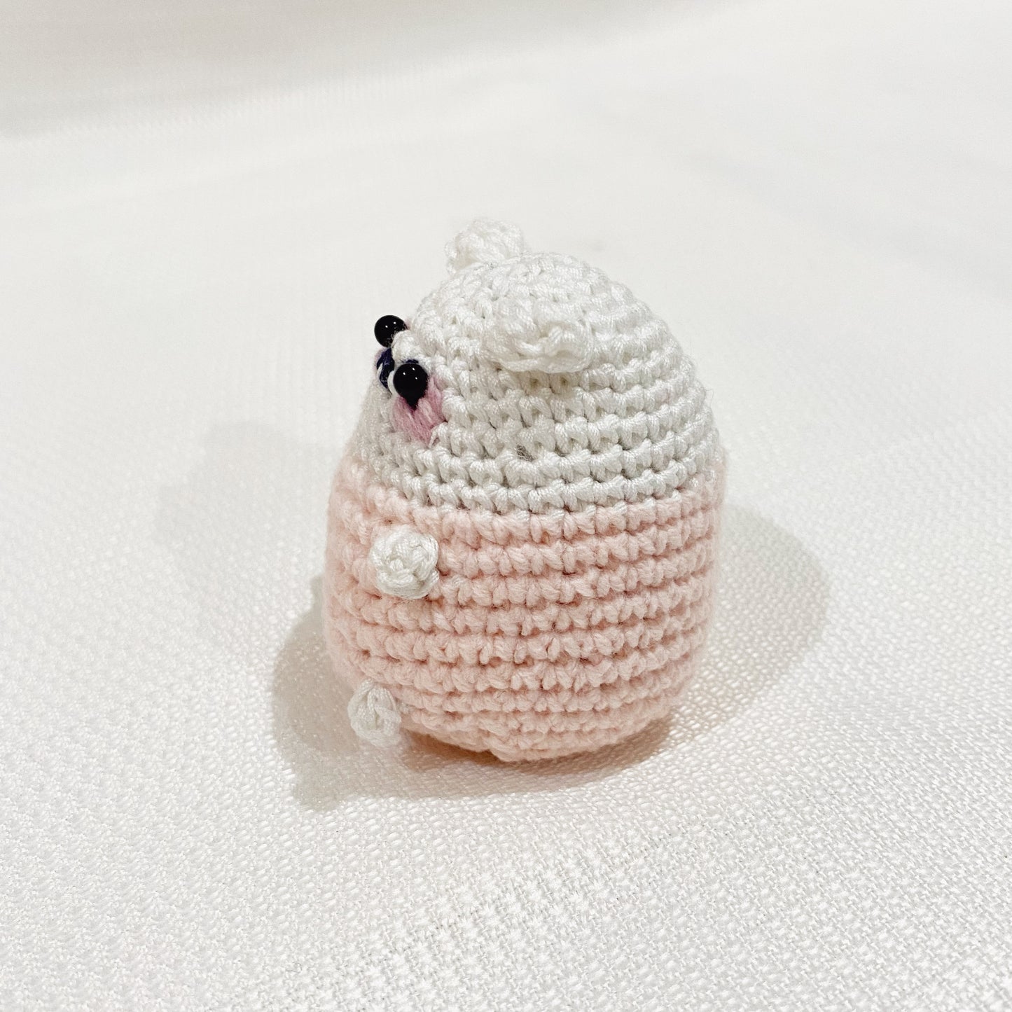 Cozy Sweater Peach 2 Mochi Amigurumi