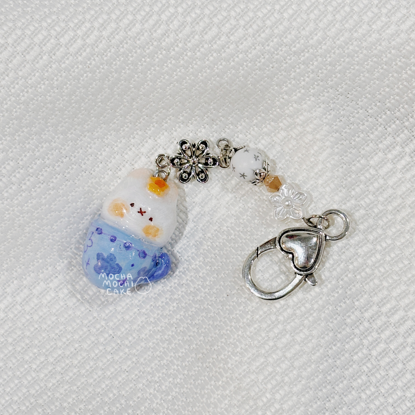 Teacup Miffy Polymer Clay Keychain