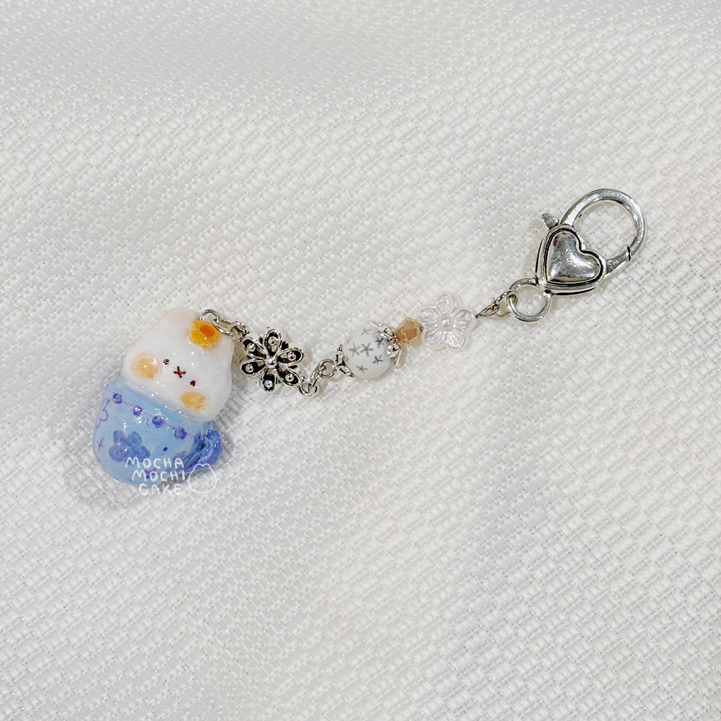 Teacup Miffy Polymer Clay Keychain