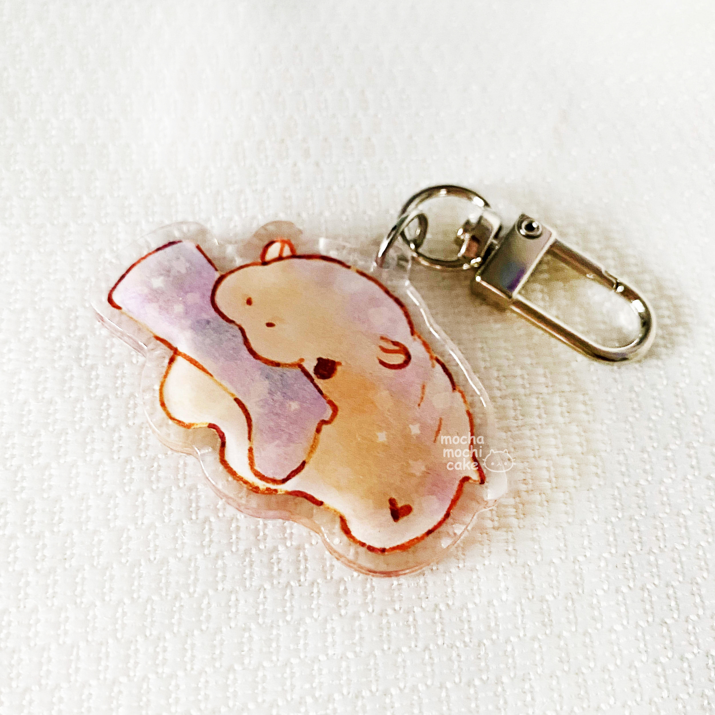 Moo Deng Hippo Acrylic Keychain