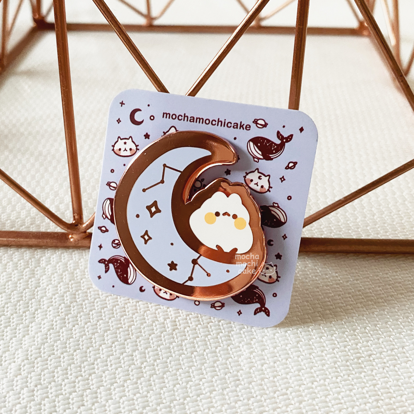 Dreamy Moon Bunny Hard Enamel Pin