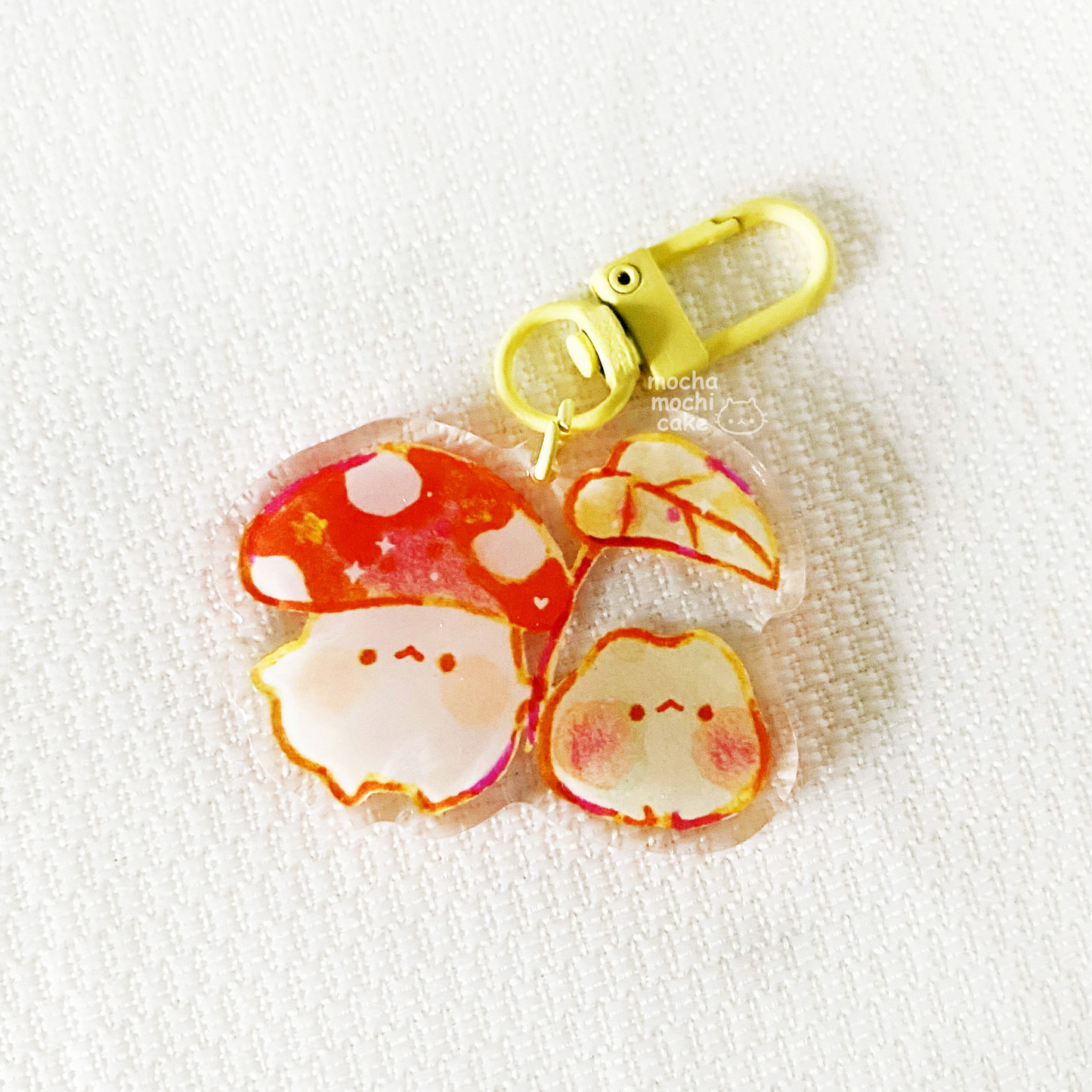 Mushroom Frog Acrylic Keychain
