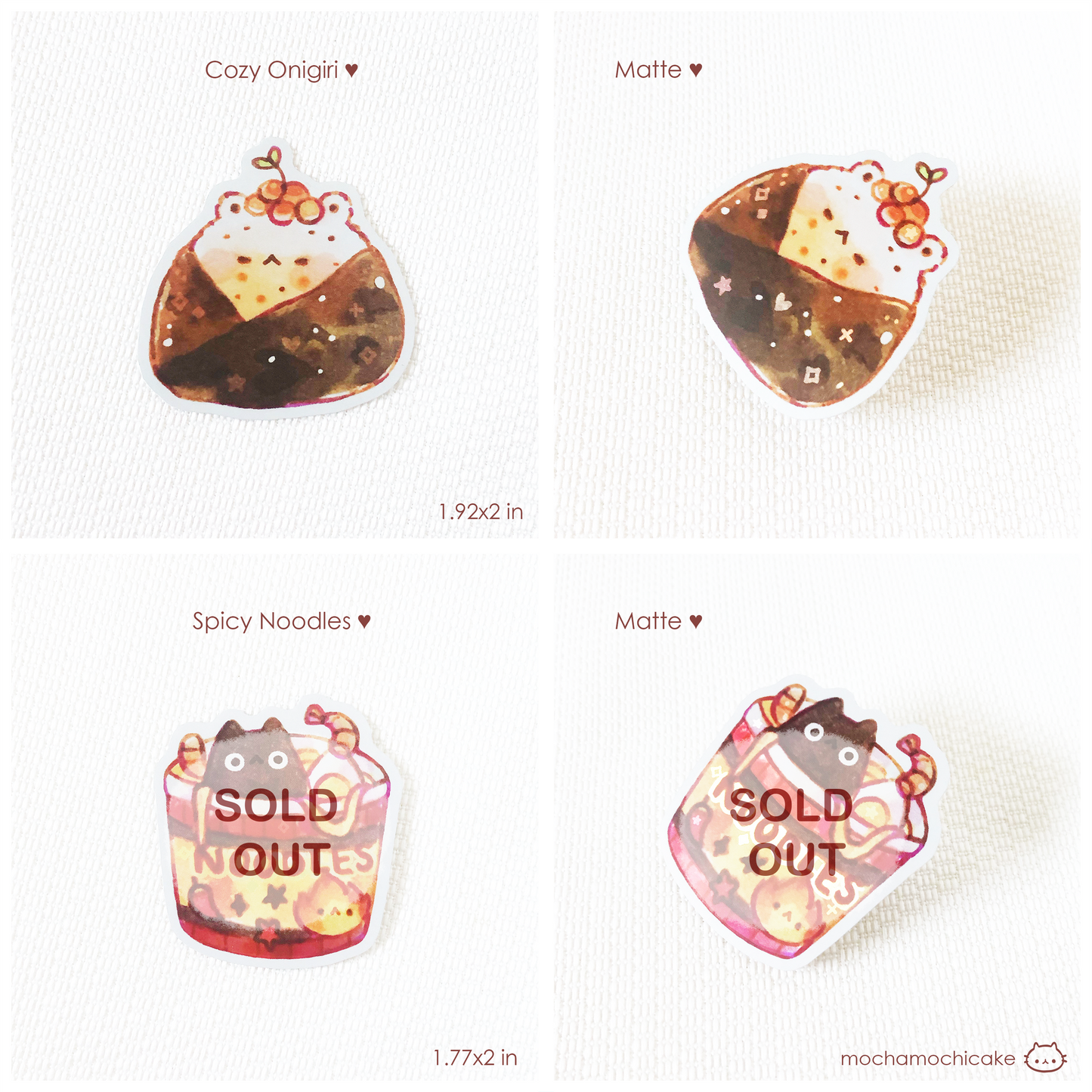 Cute Animal Foodies Vinyl Stickers