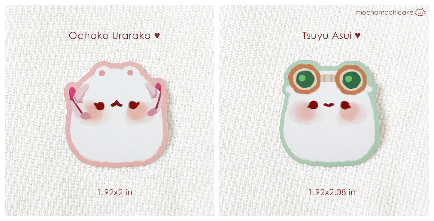 BNHA Mochi Kitty Vinyl Stickers | My Hero Academia