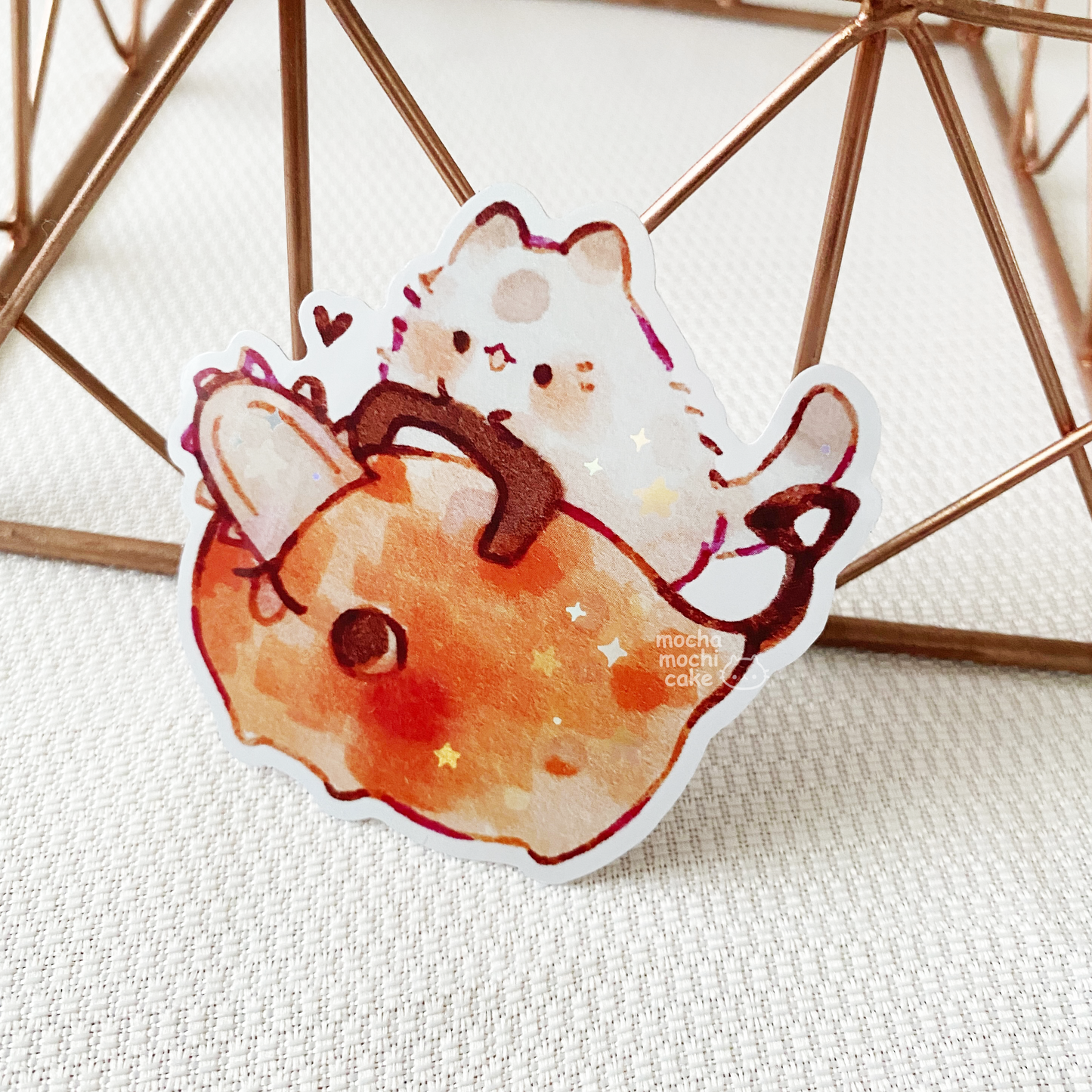 Pochita Meowy Vinyl Sticker | Chainsaw Man