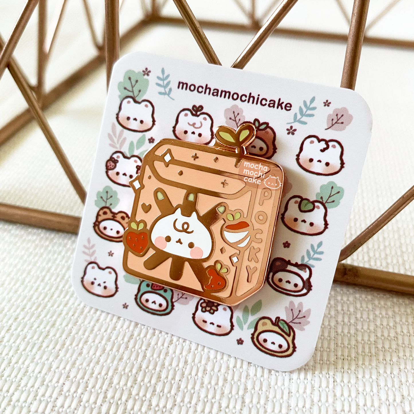 Strawberry Pocky Hard Enamel Pin