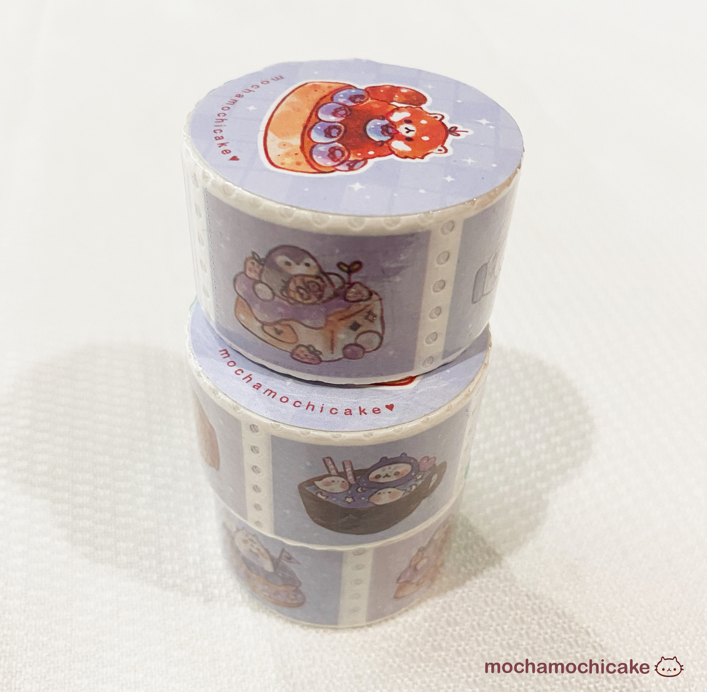 Purple Foodies Stamp Washi Tape