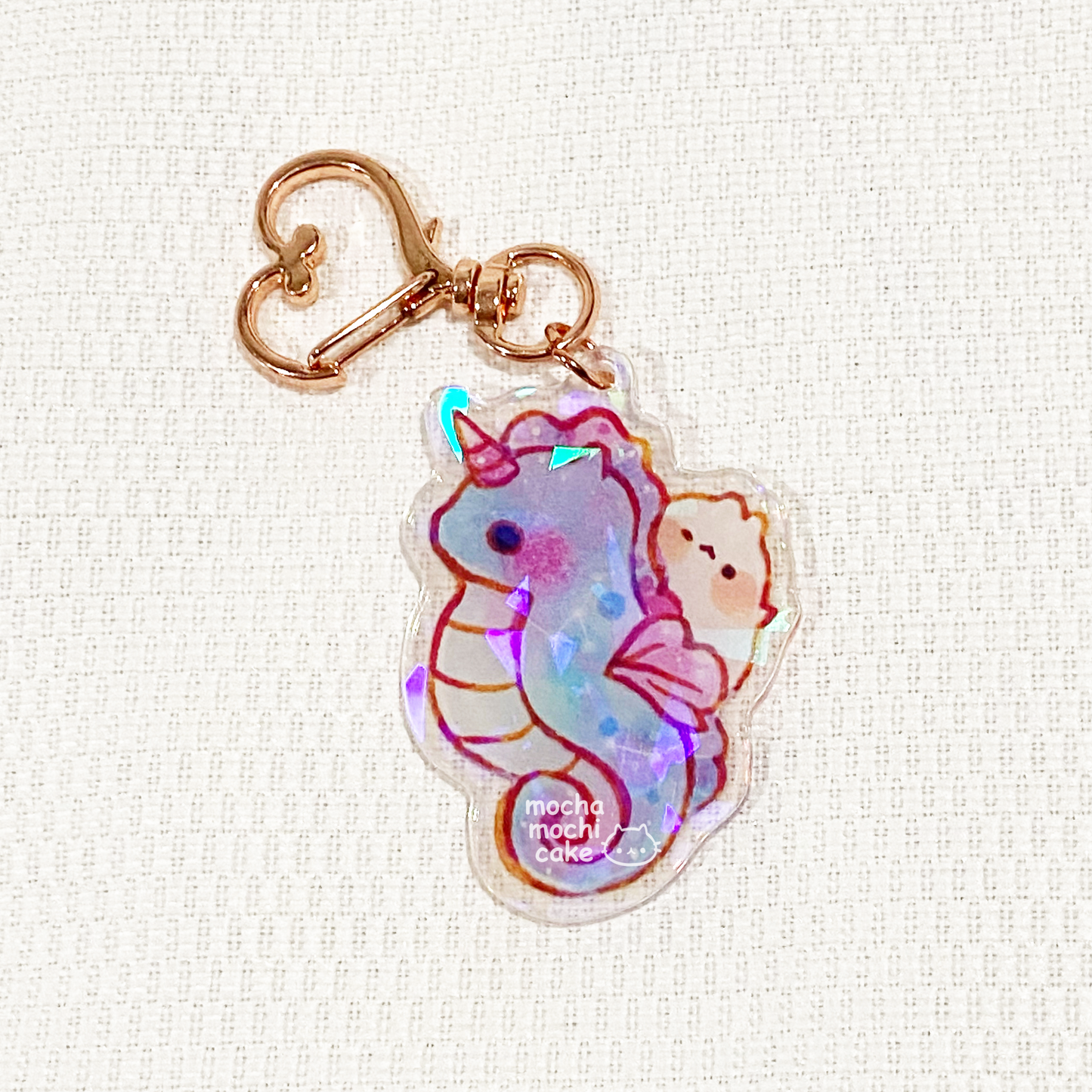 Dreamy Seahorse Acrylic Keychain