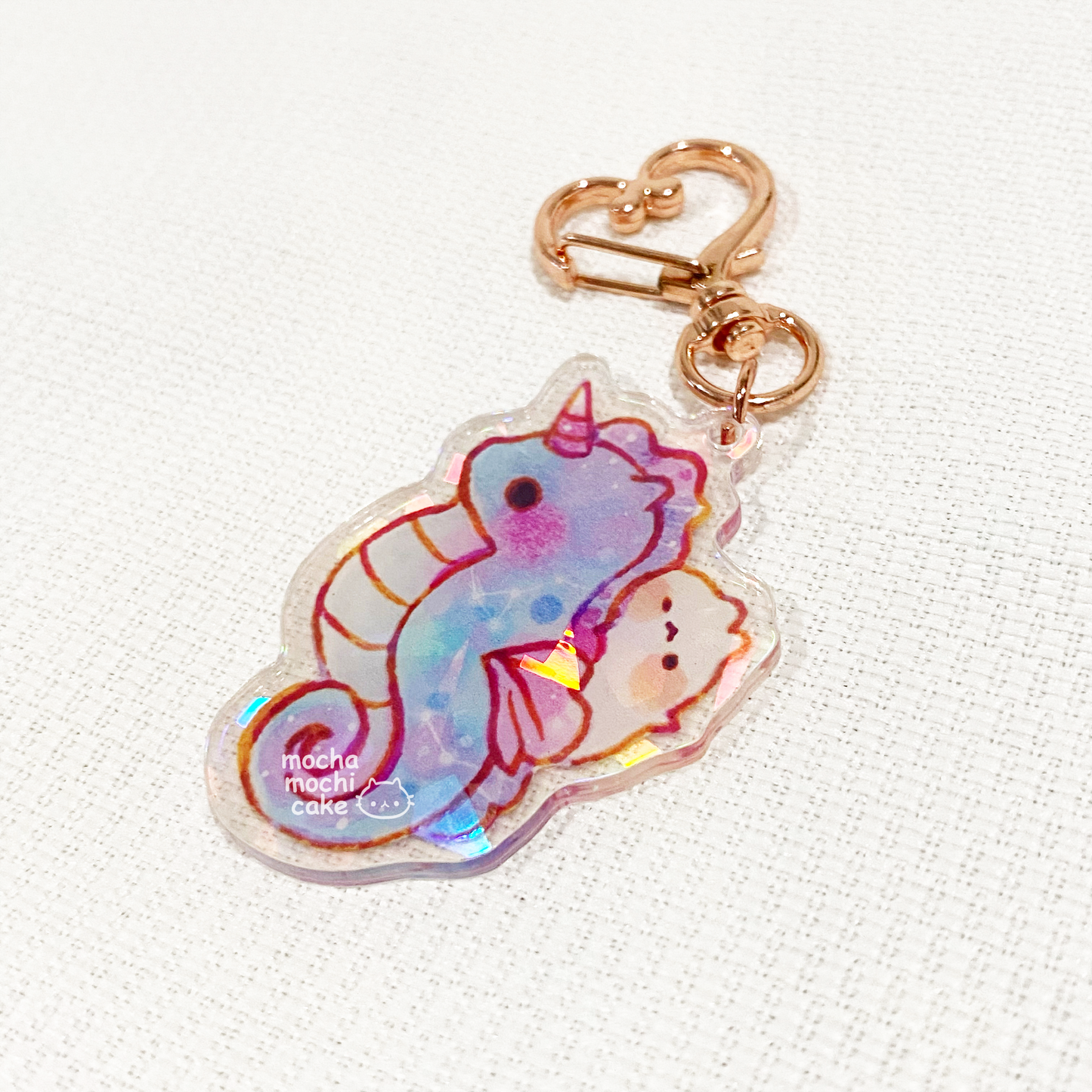 Dreamy Seahorse Acrylic Keychain