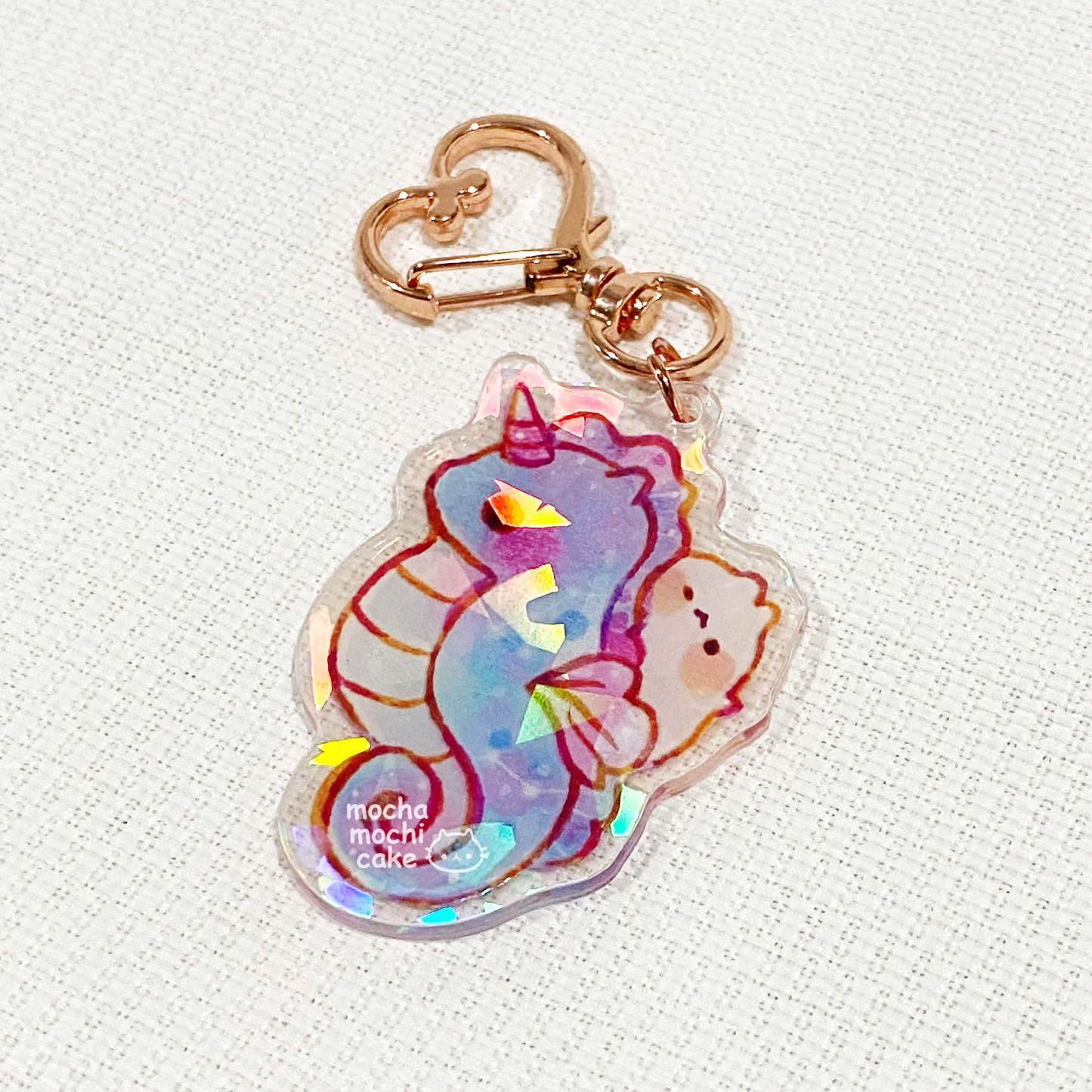 Dreamy Seahorse Acrylic Keychain