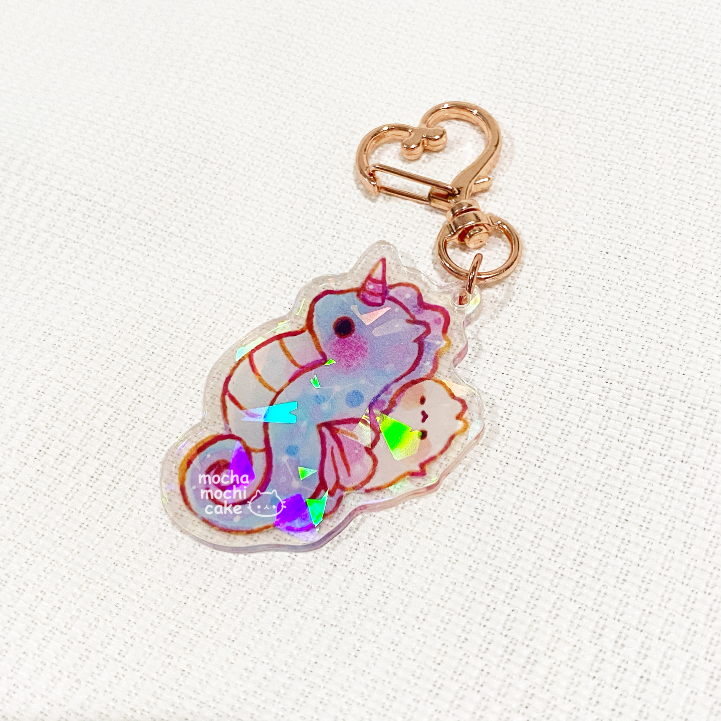 Dreamy Seahorse Acrylic Keychain