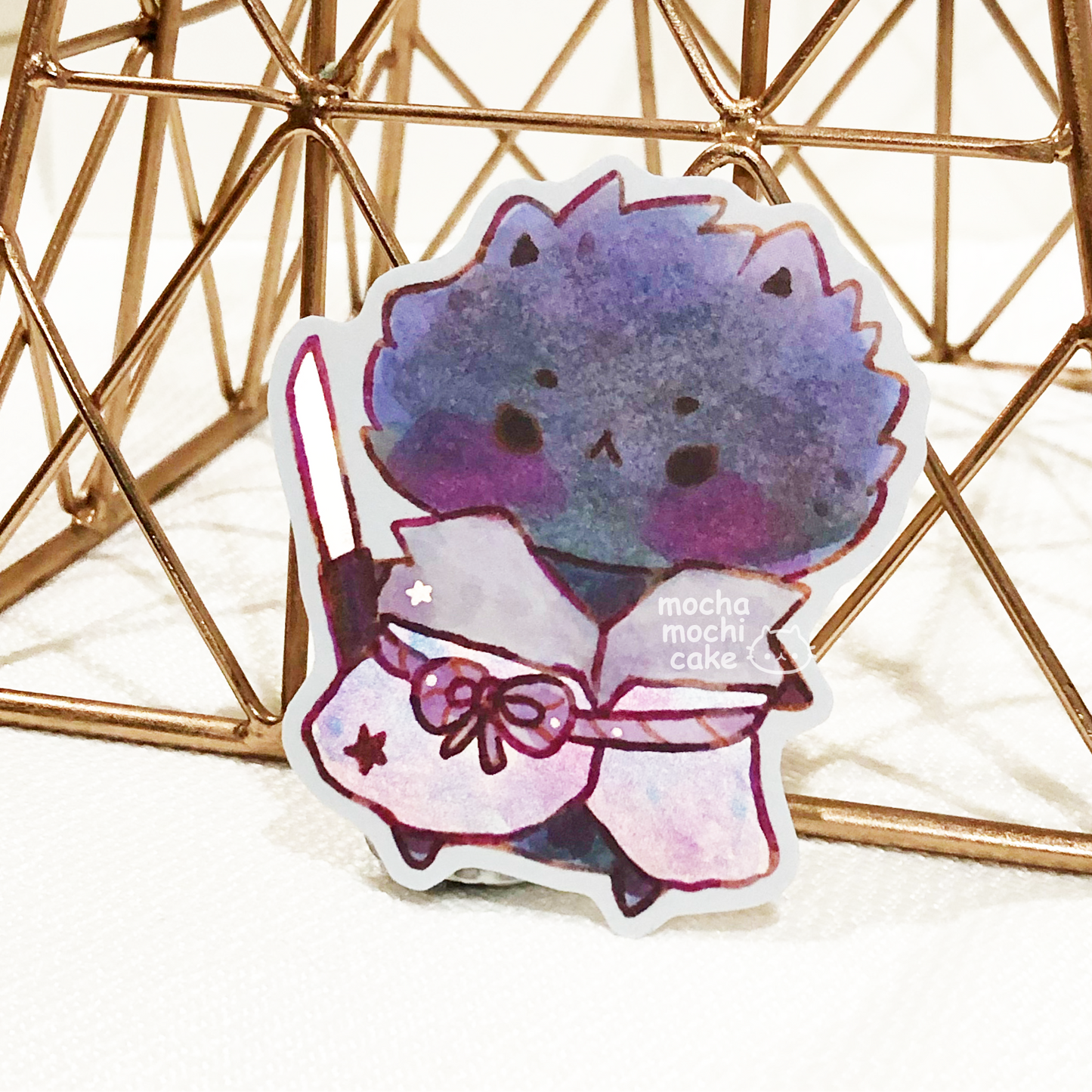 Kitty Sasuke Vinyl Sticker | Naruto