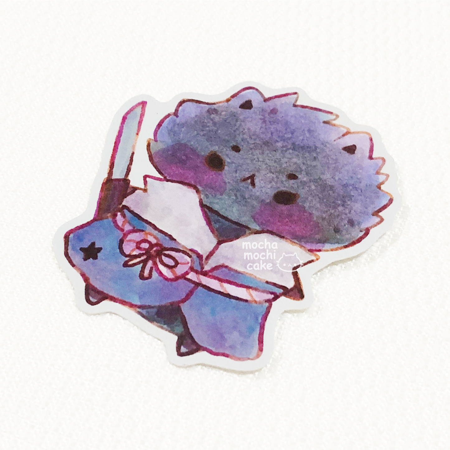 Kitty Sasuke Vinyl Sticker | Naruto