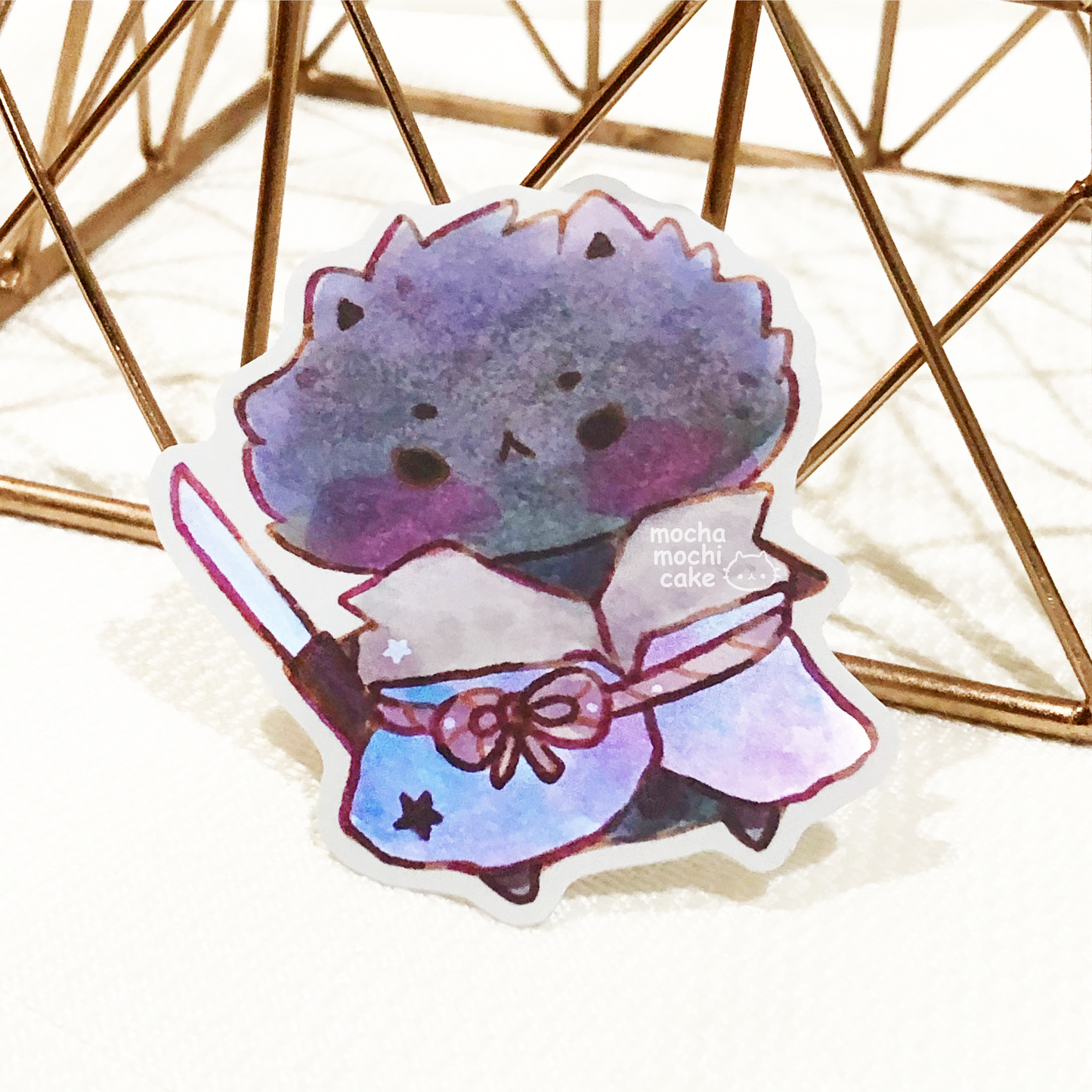 Kitty Sasuke Vinyl Sticker | Naruto