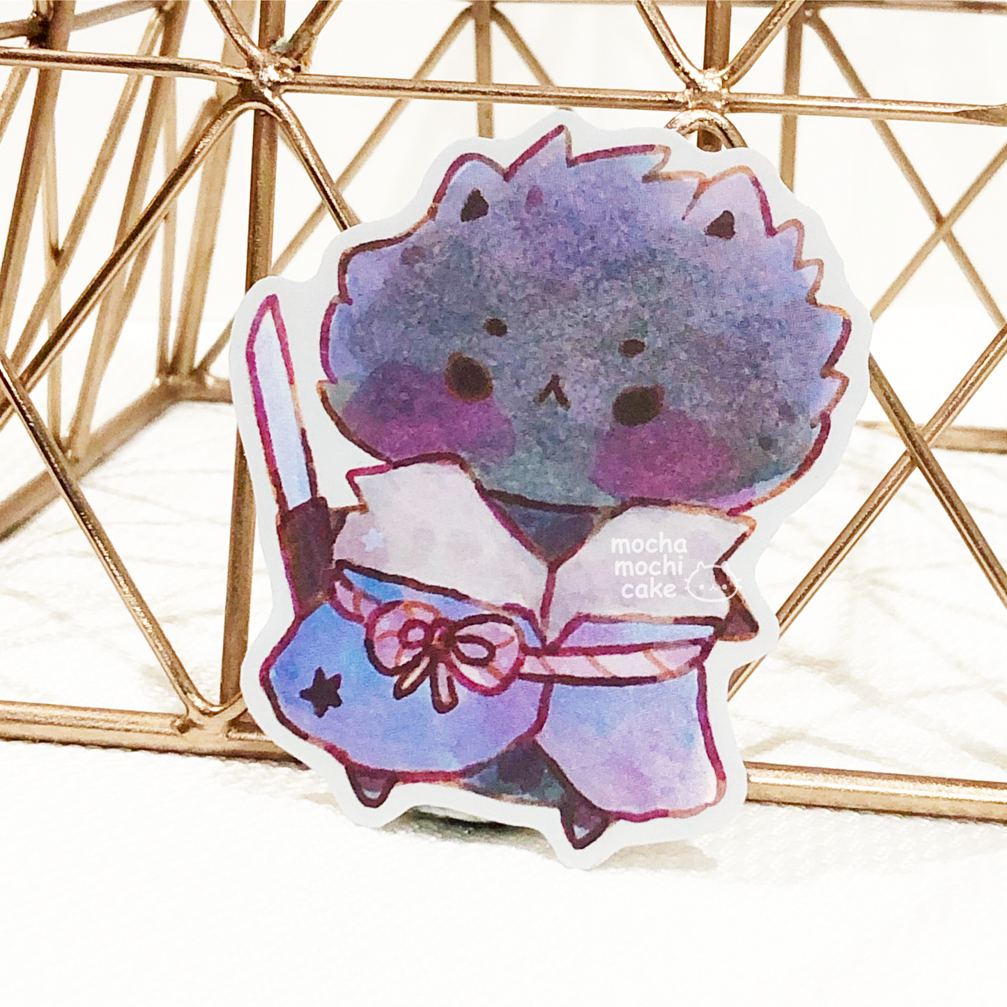 Kitty Sasuke Vinyl Sticker | Naruto