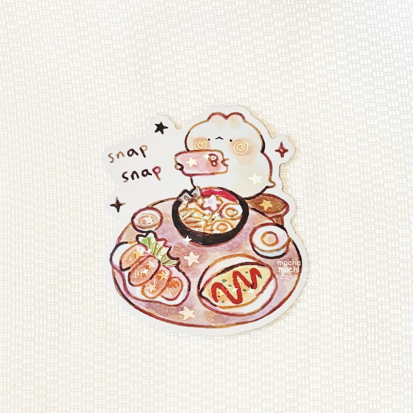 Camera Eats First Vinyl Sticker