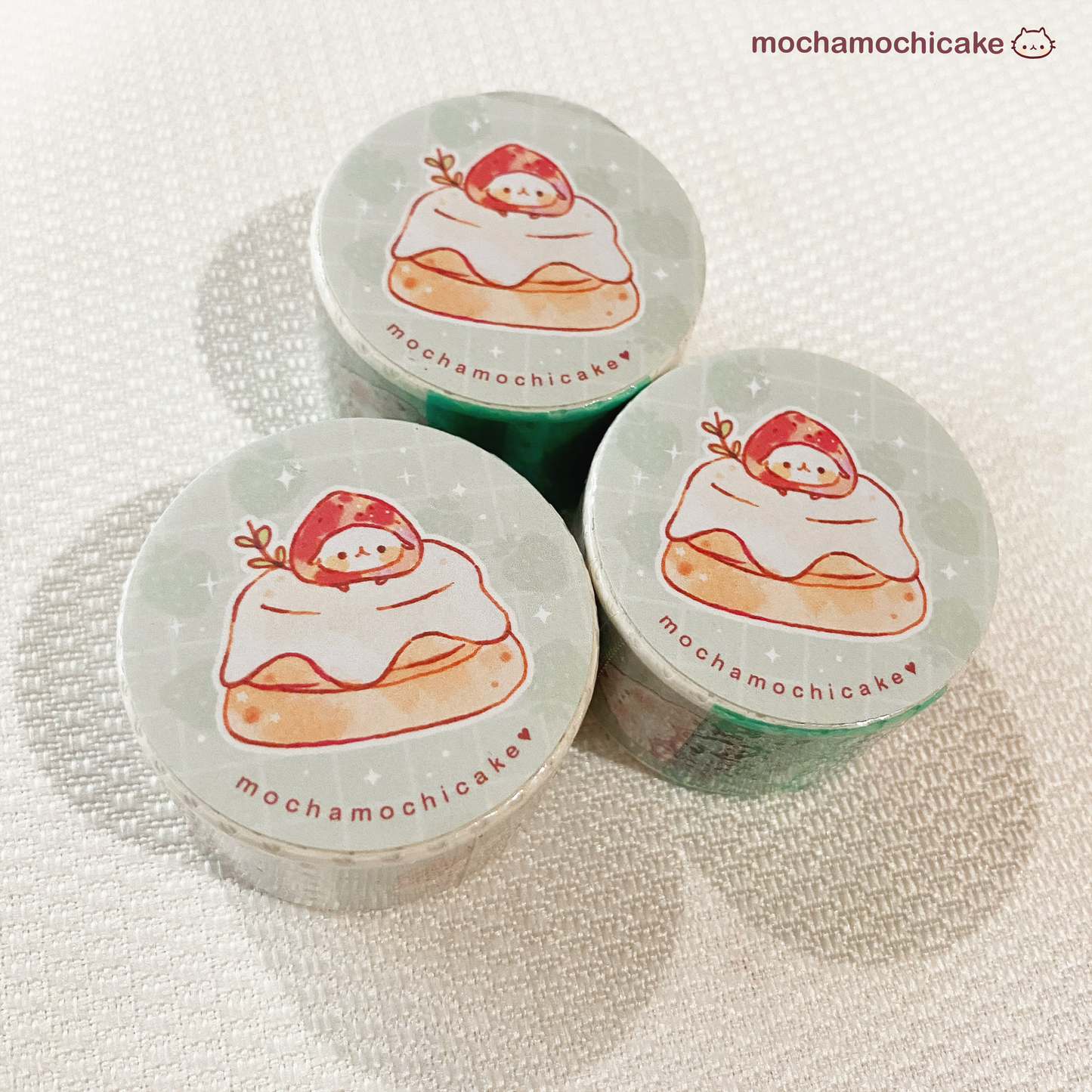 Strawberry Desserts Stamp Washi Tape