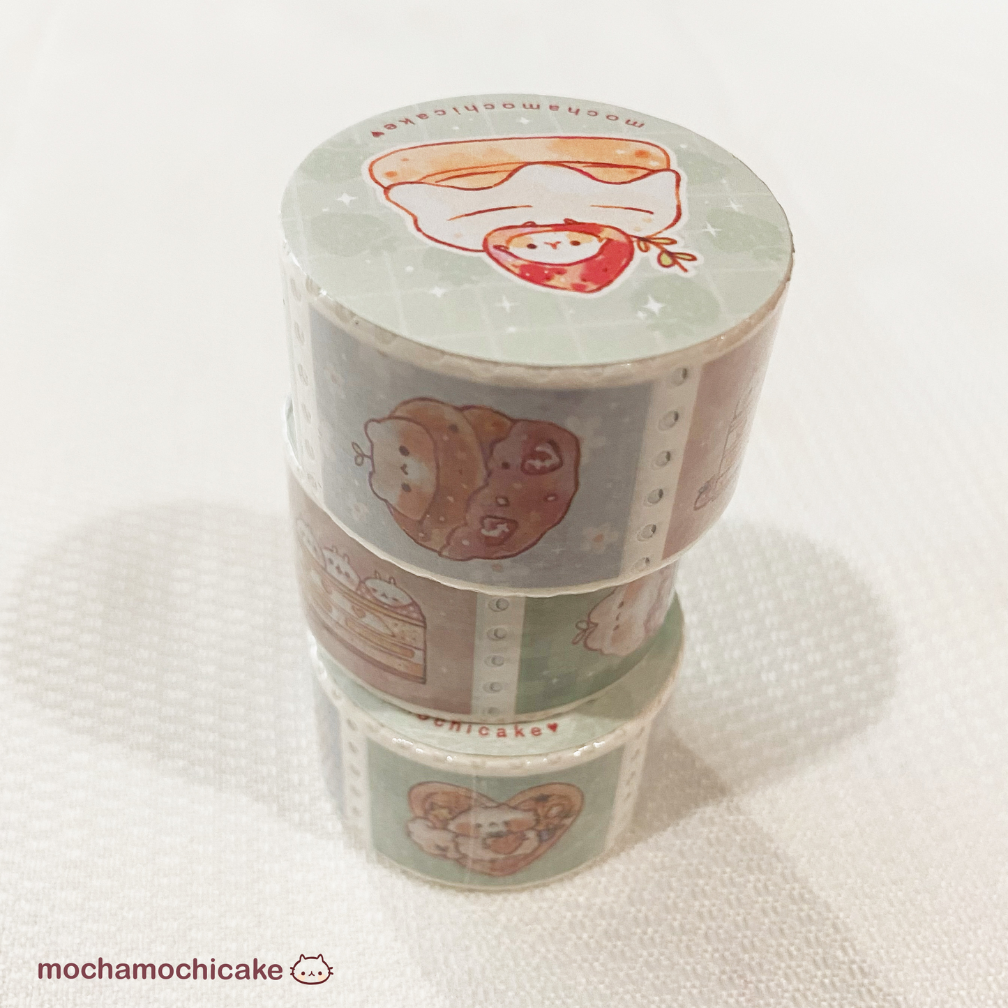 Strawberry Desserts Stamp Washi Tape