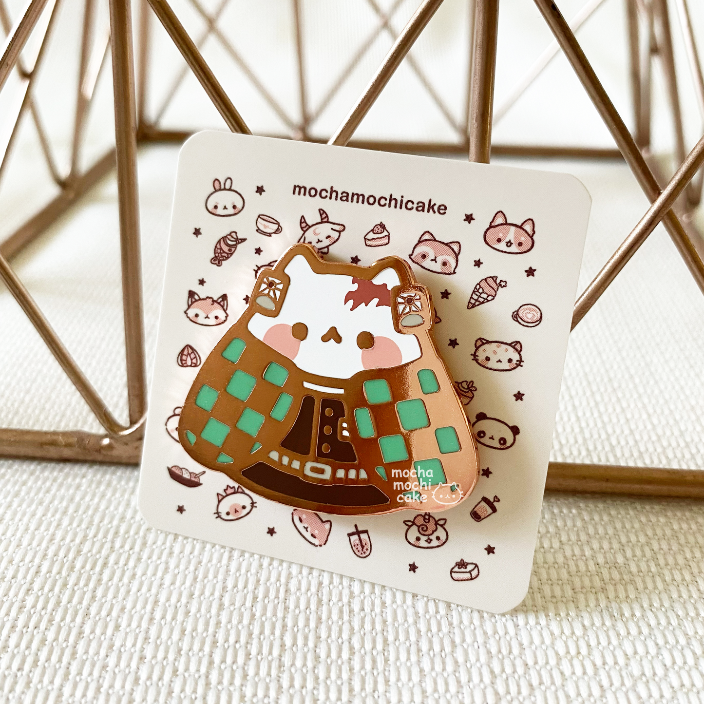 Tanjiro Kitty Hard Enamel Pin | Demon Slayer