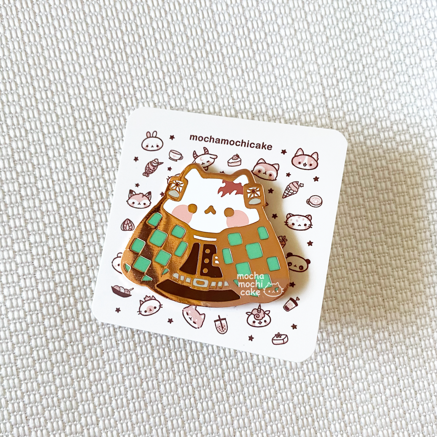 Tanjiro Kitty Hard Enamel Pin | Demon Slayer