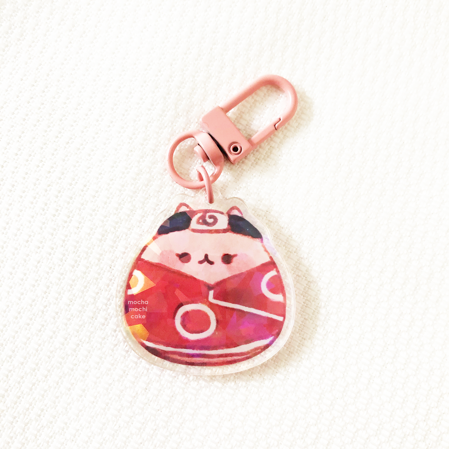 Mochi Naruto Team 7 Kitties Acrylic Keychain