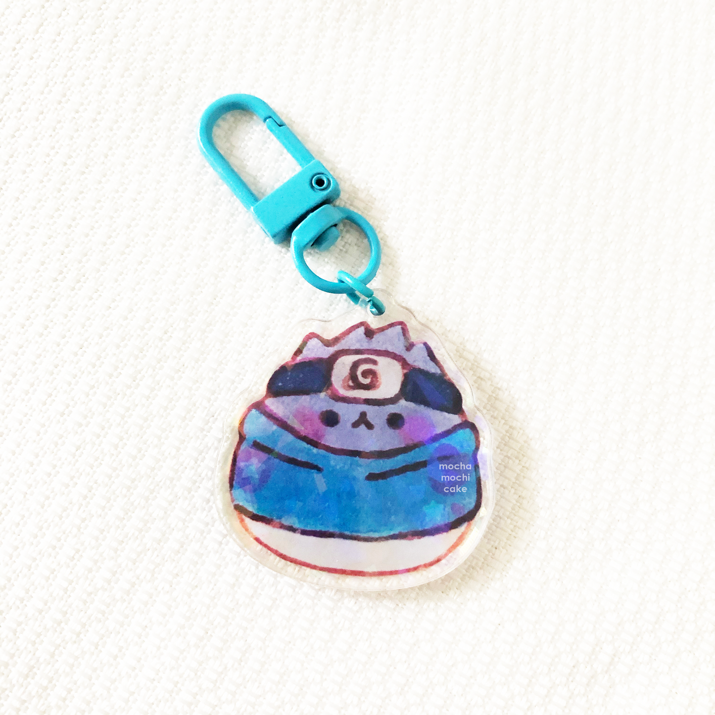 Mochi Naruto Team 7 Kitties Acrylic Keychain