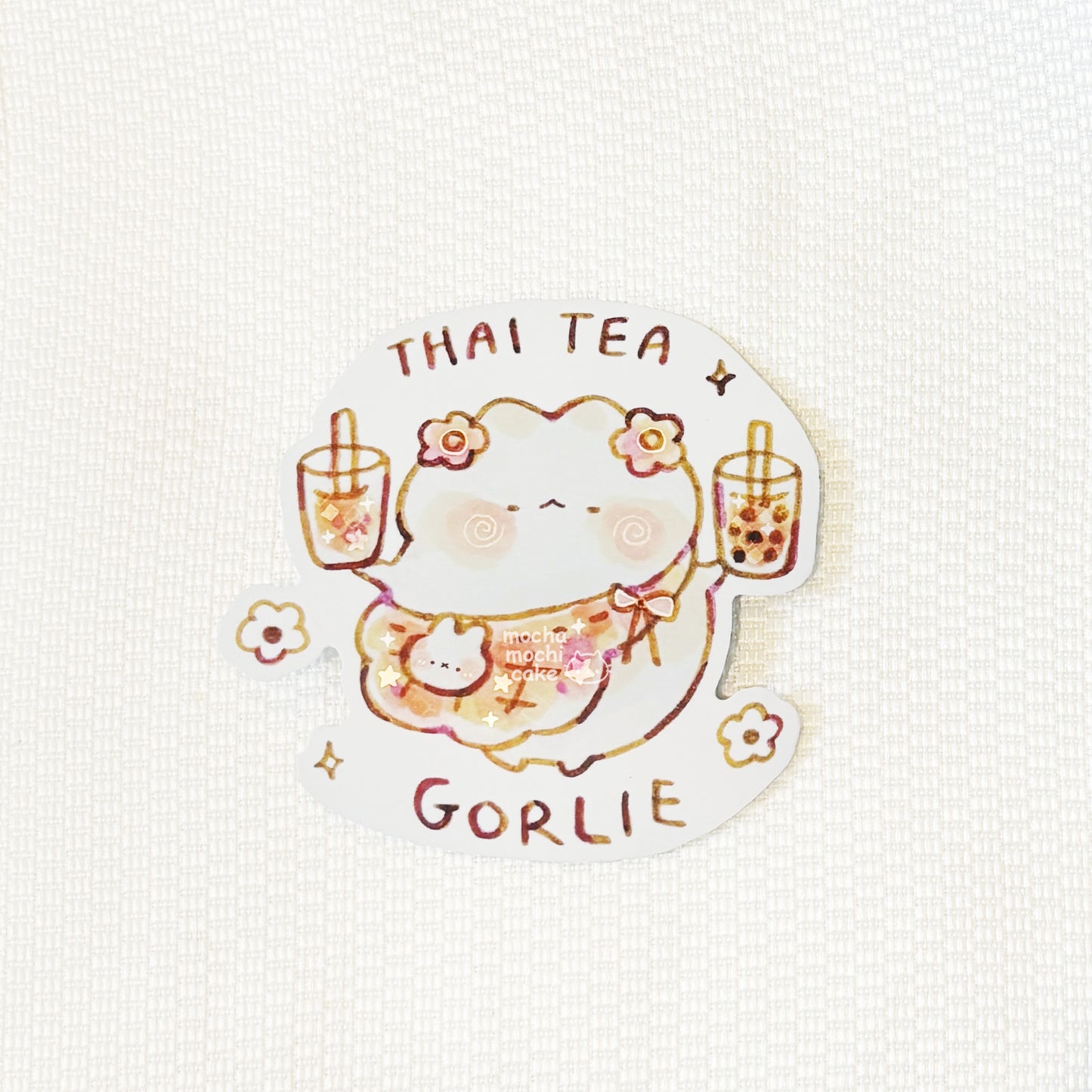 Thai Tea Gorlie Vinyl Sticker