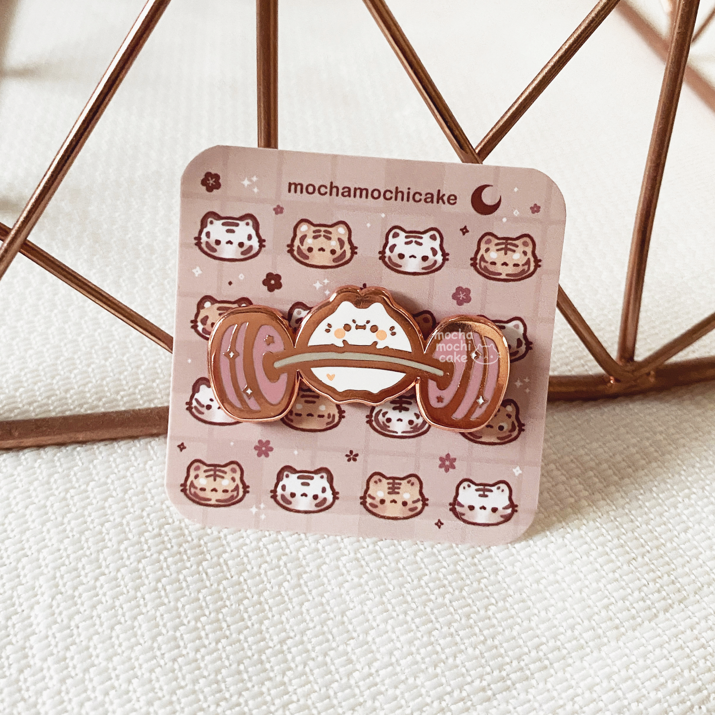 Weightlifting Kitty Hard Enamel Pin