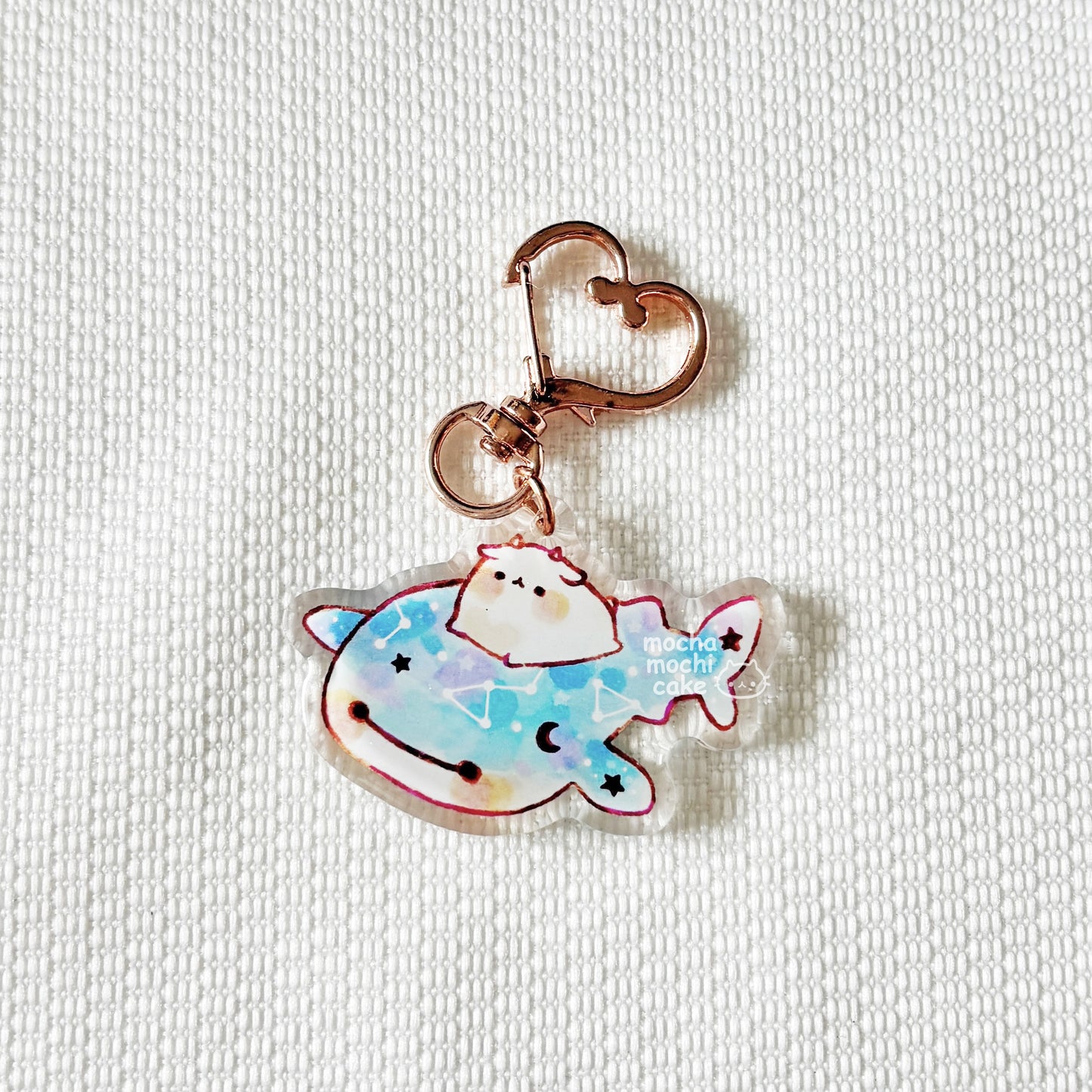 Dreamy Whale Shark Acrylic Keychain