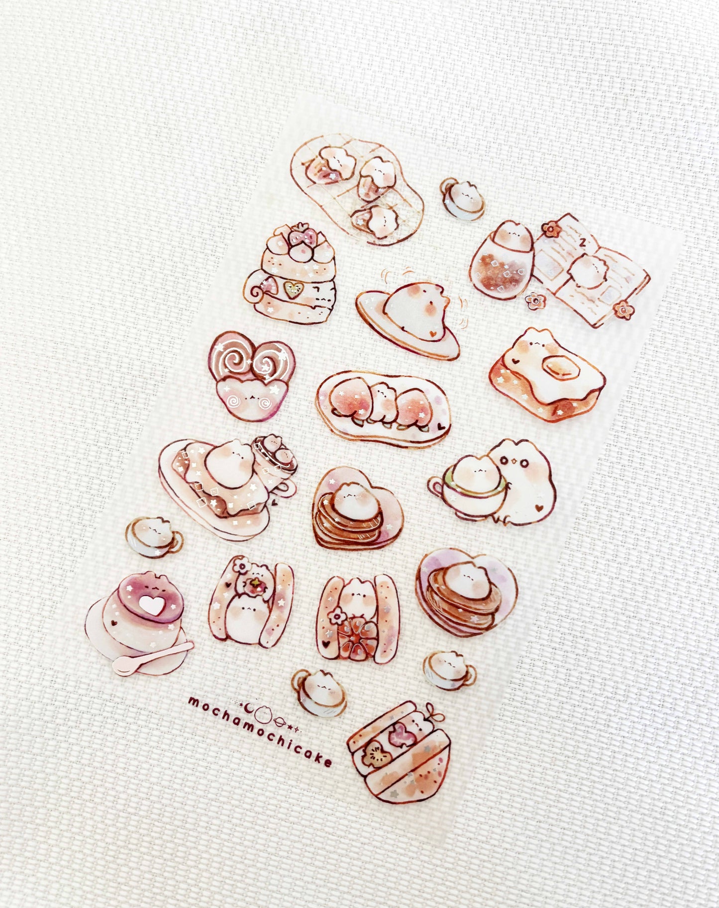 Cozy Cafe Clear Matte Sticker Sheet