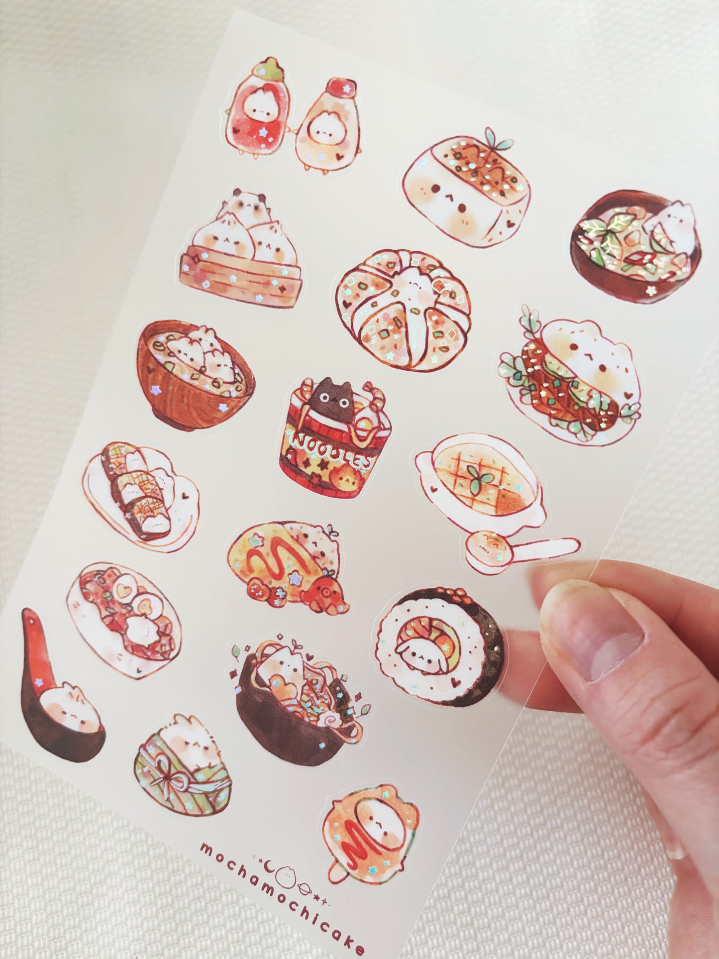 Little Foods Clear Matte Sticker Sheet