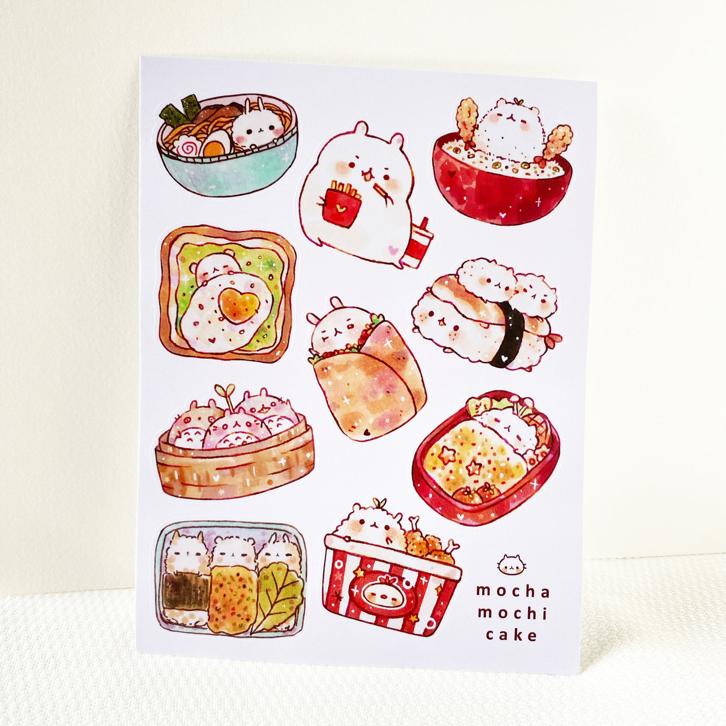 Animal Food Sticker Sheet