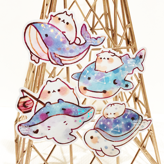 Dreamy Space Creatures Vinyl Stickers