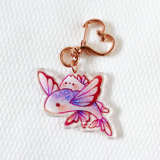 Dreamy Flying Fish Acrylic Keychain