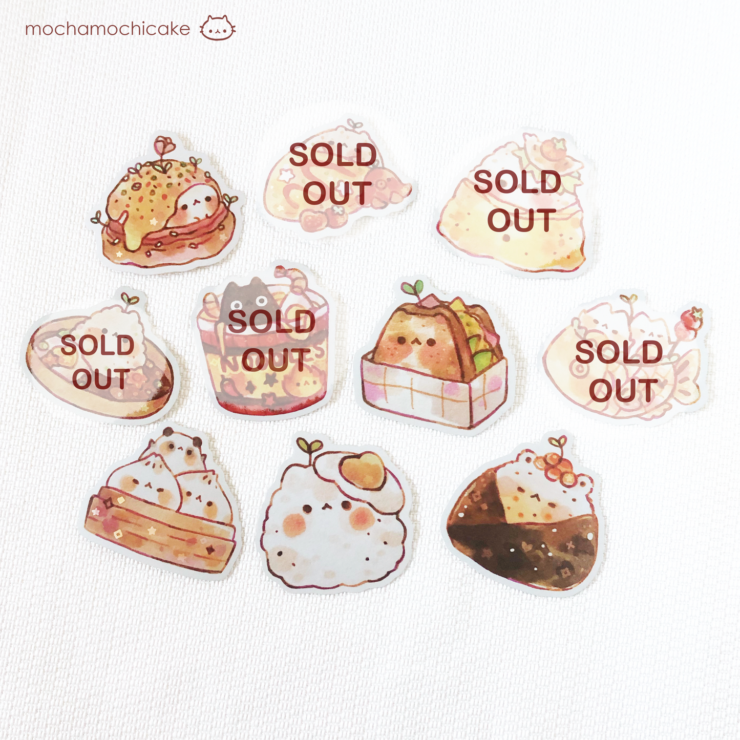 Cute Animal Foodies Vinyl Stickers