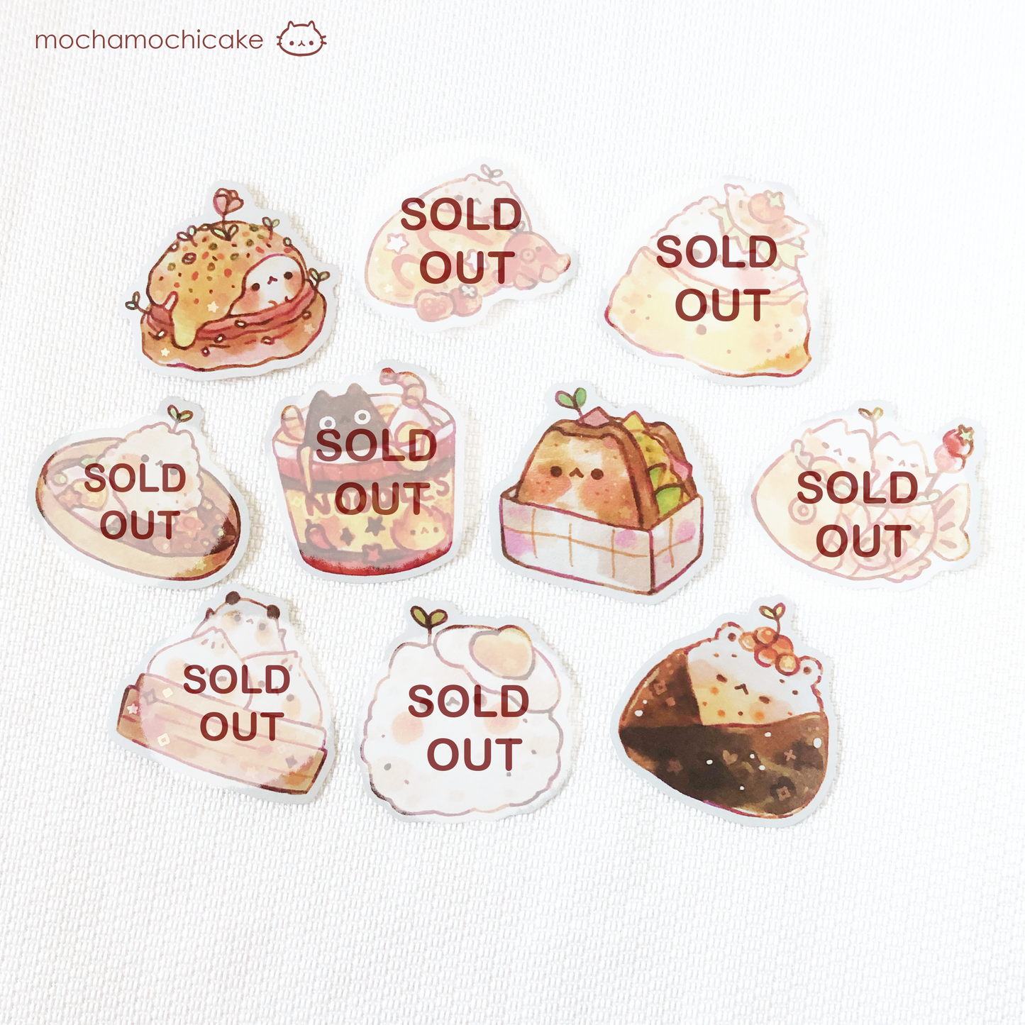 Cute Animal Foodies Vinyl Stickers