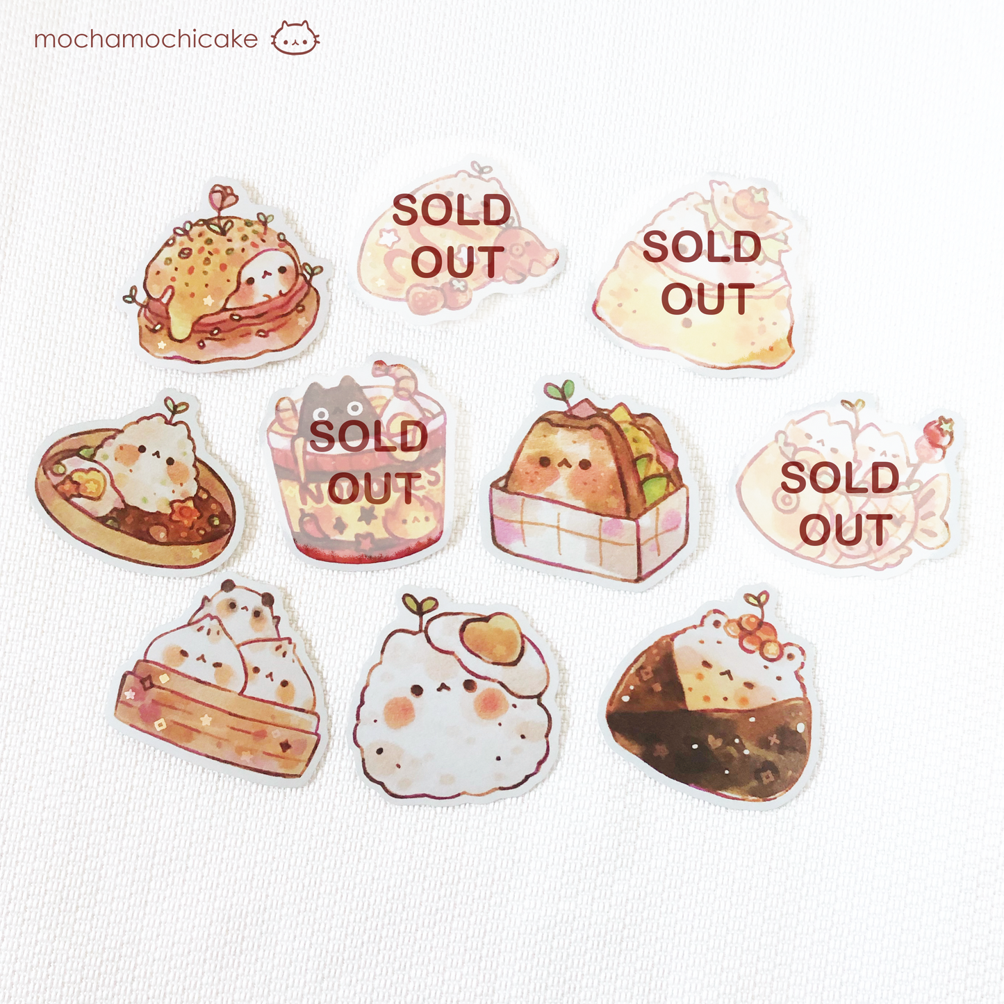 Cute Animal Foodies Vinyl Stickers