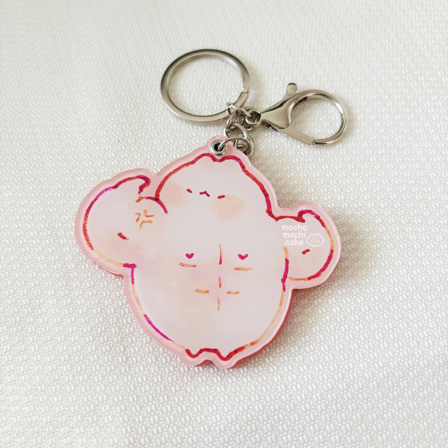 Gym Bro Cat Mirror Acrylic Keychain