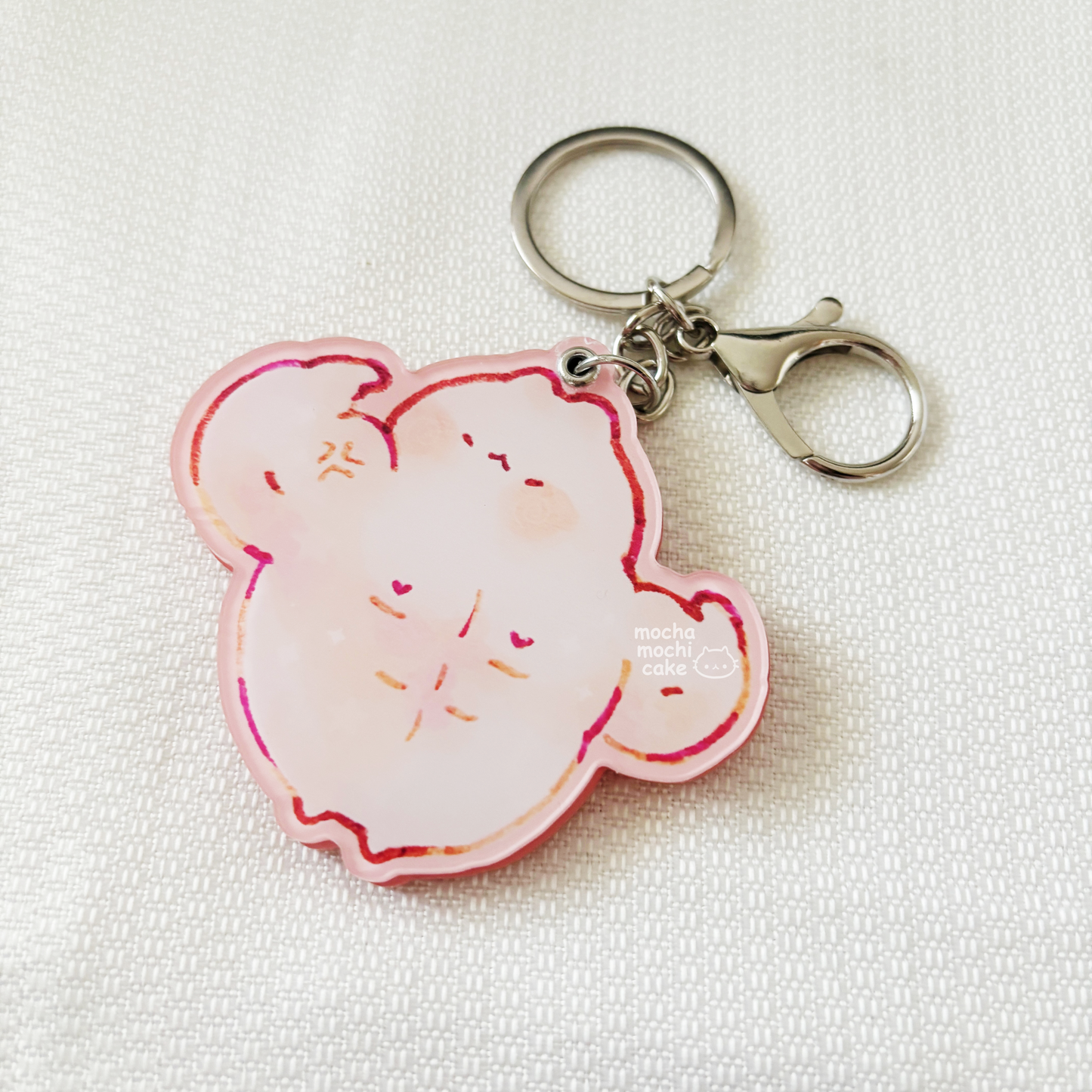 Gym Bro Cat Mirror Acrylic Keychain