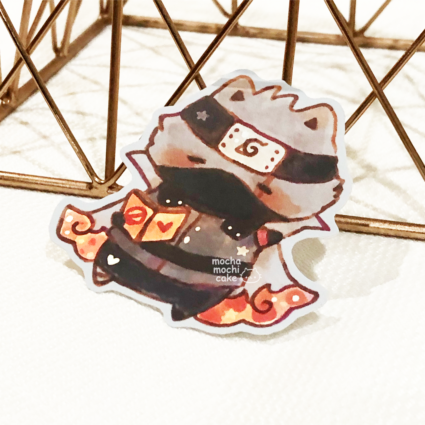 Kitty Kakashi Hokage Vinyl Sticker | Naruto