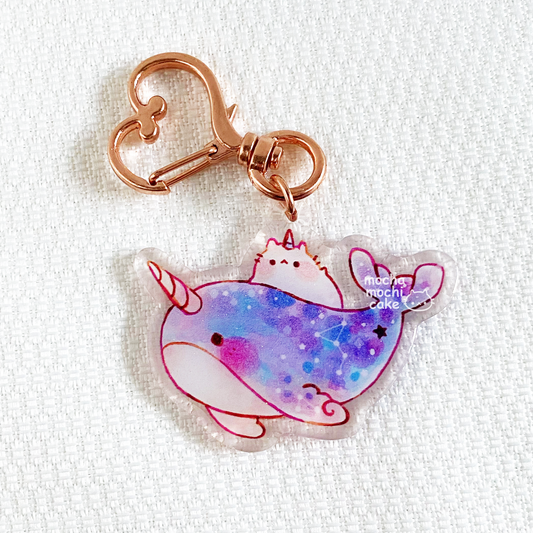 Dreamy Narwhal Acrylic Keychain