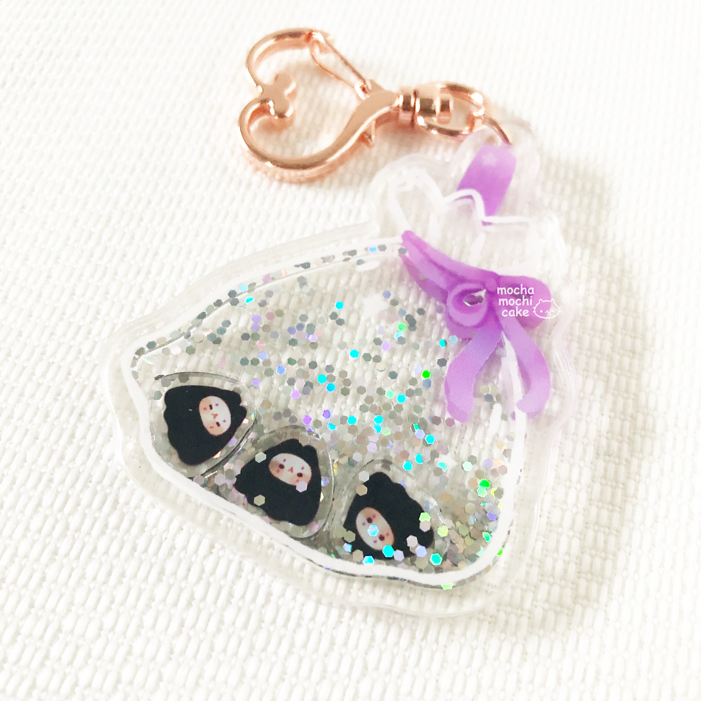 No Face Boba Bag Acrylic Shaker Keychain | Studio Ghibli Spirited Away