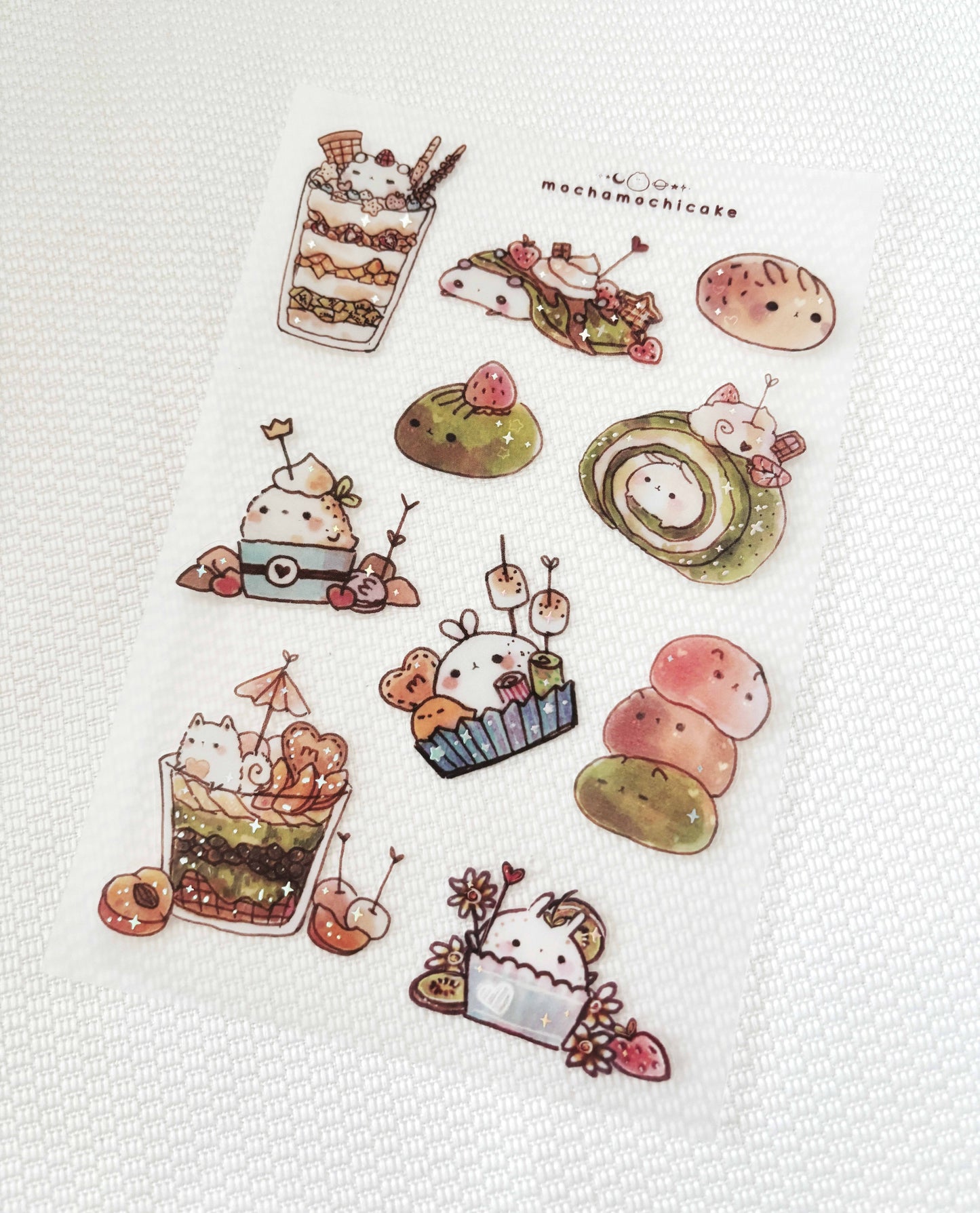 Desserts (Series 1) Clear Matte Sticker Sheet
