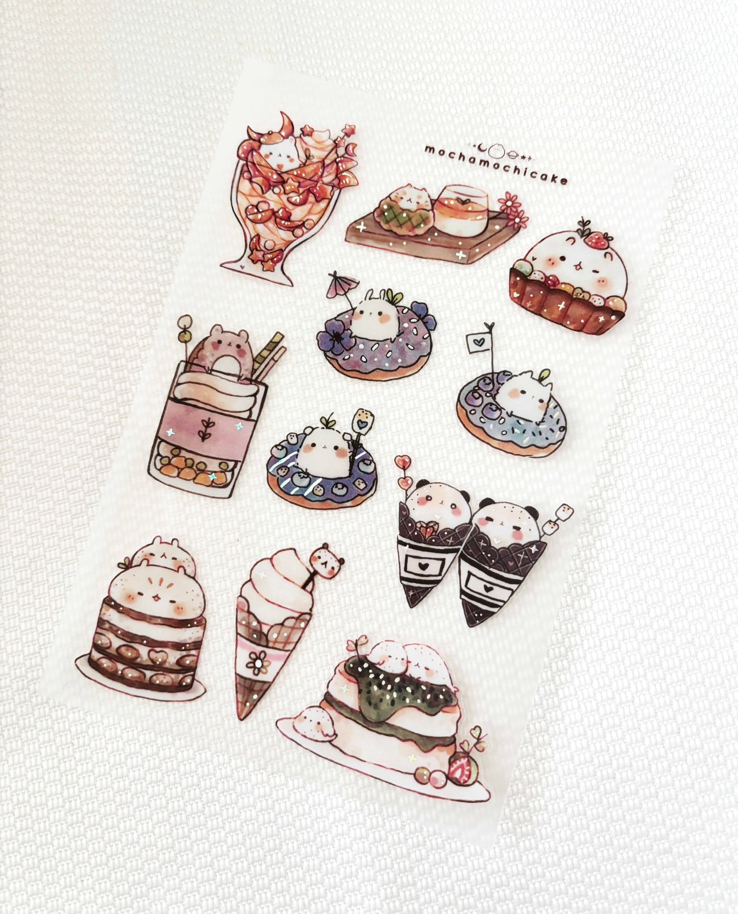 Desserts (Series 2) Clear Matte Sticker Sheet