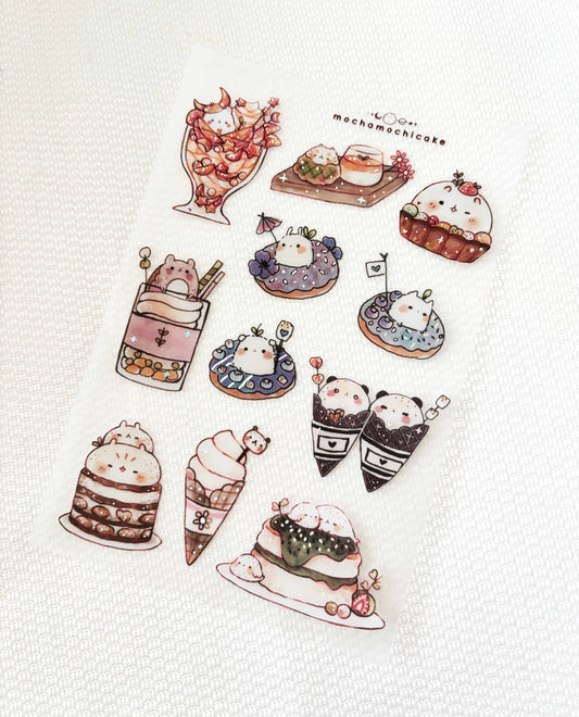 Desserts (Series 2) Clear Matte Sticker Sheet