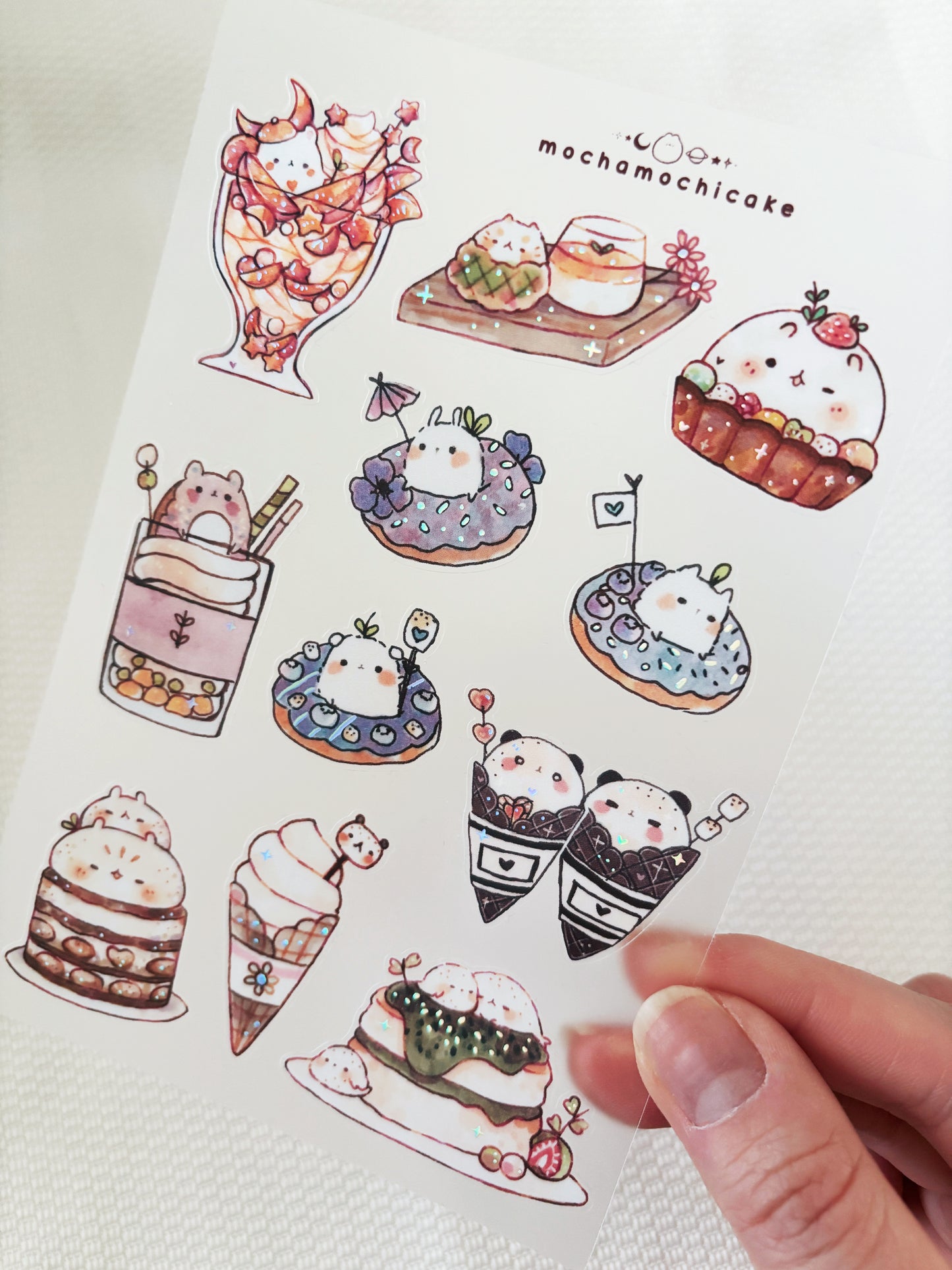 Desserts (Series 2) Clear Matte Sticker Sheet