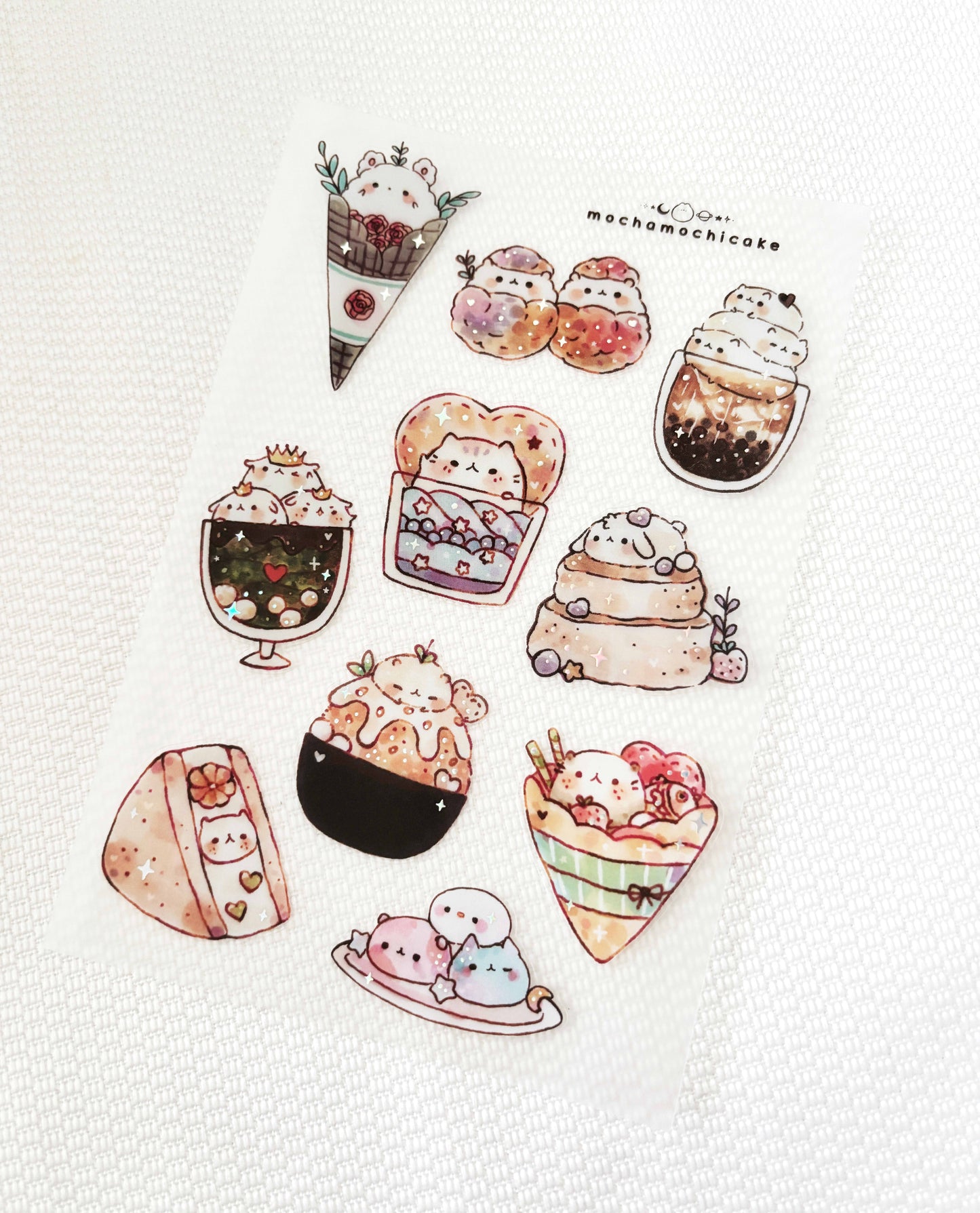 Desserts (Series 3) Clear Matte Sticker Sheet